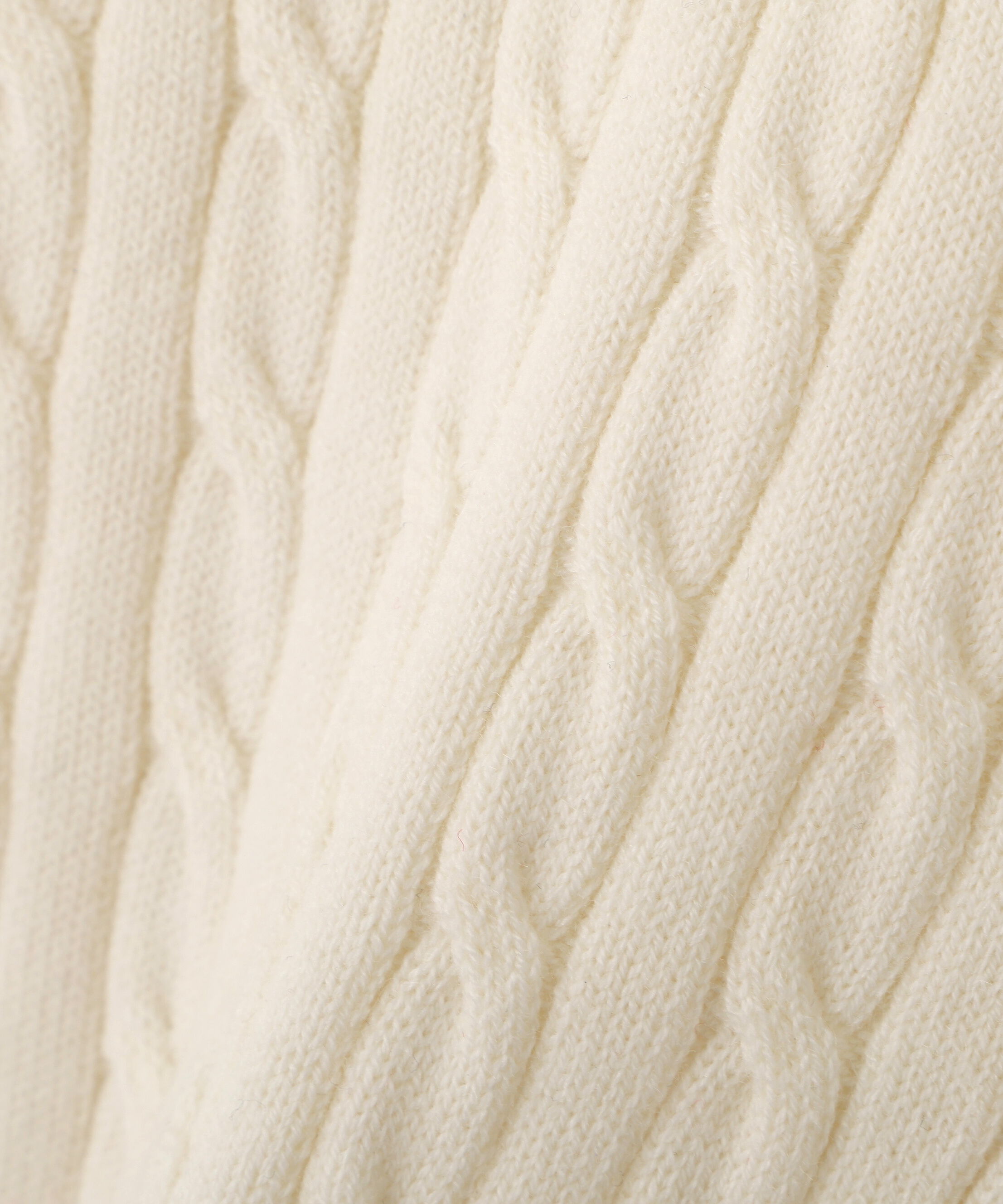  「レイヤード衿ケーブルニット」|ニット・セーター|