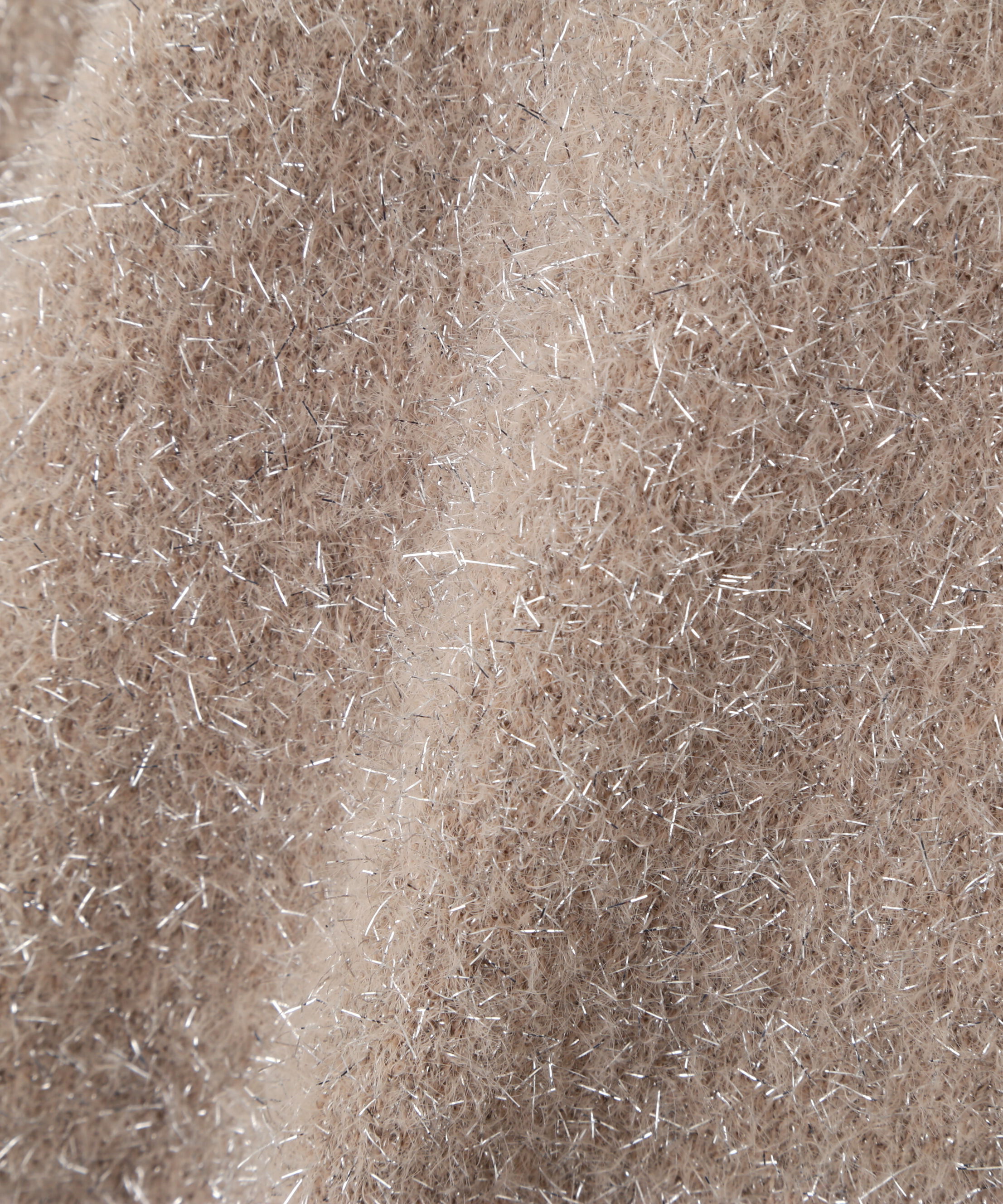  「ハートボタンラメフェザーカーディガン」|ニット・セーター|