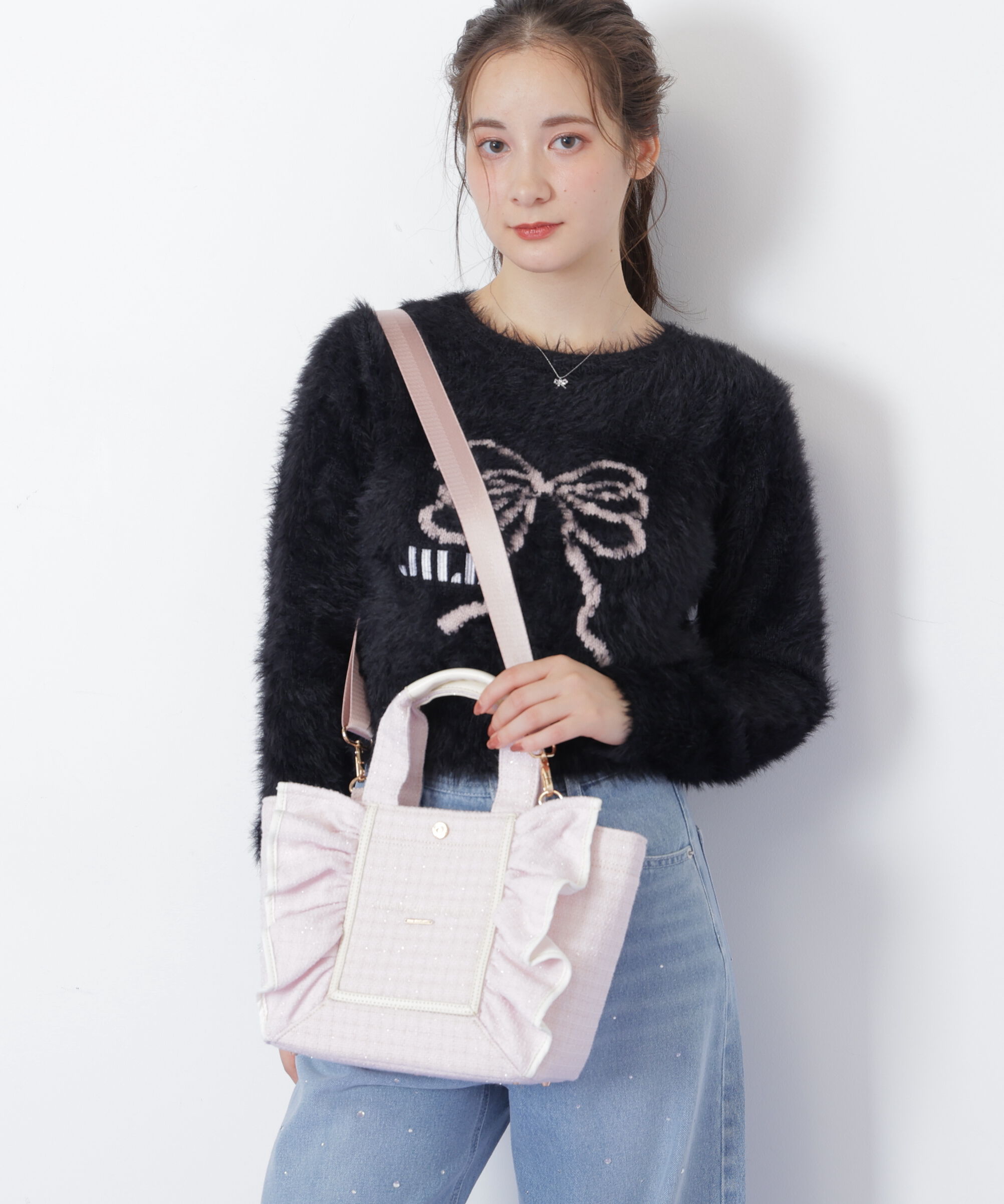  「＜リミテッドファブリック＞フレームフリルトートバッグ」|その他|