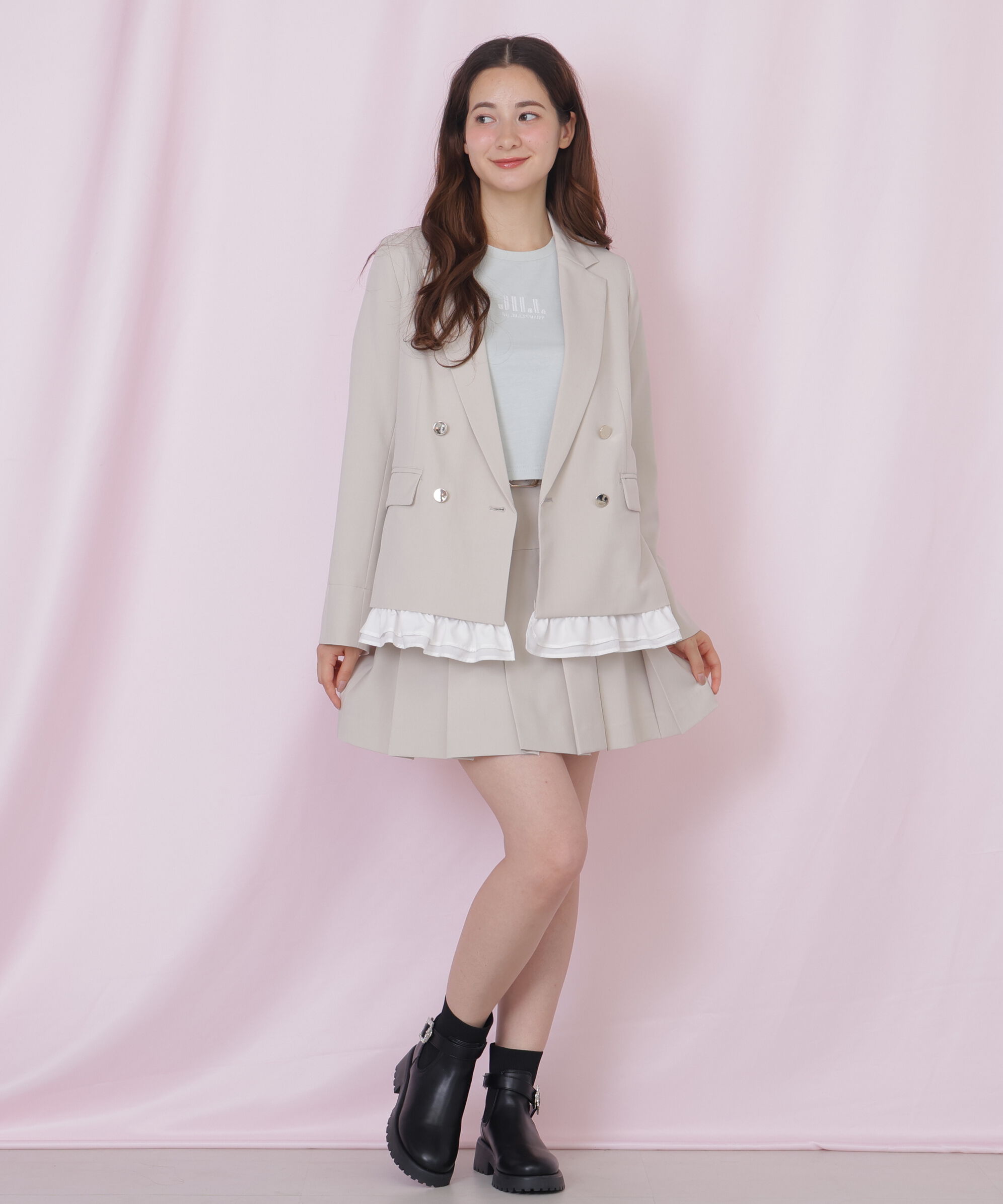  「セットアップ対応ドライタッチフリルヘムジャケット」|その他|