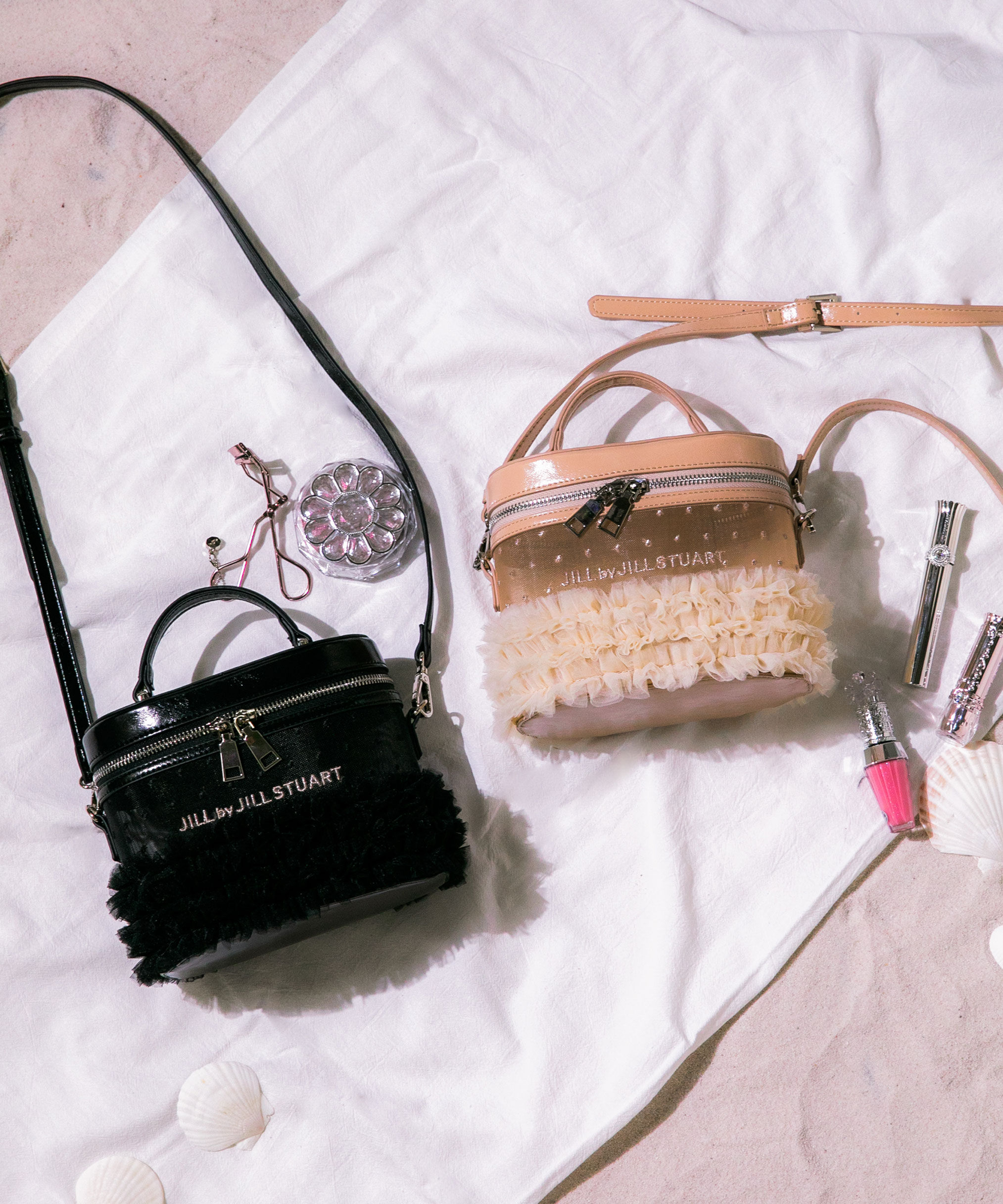  「シアーメッシュ&times;フリルバニティ」|その他|ブラック