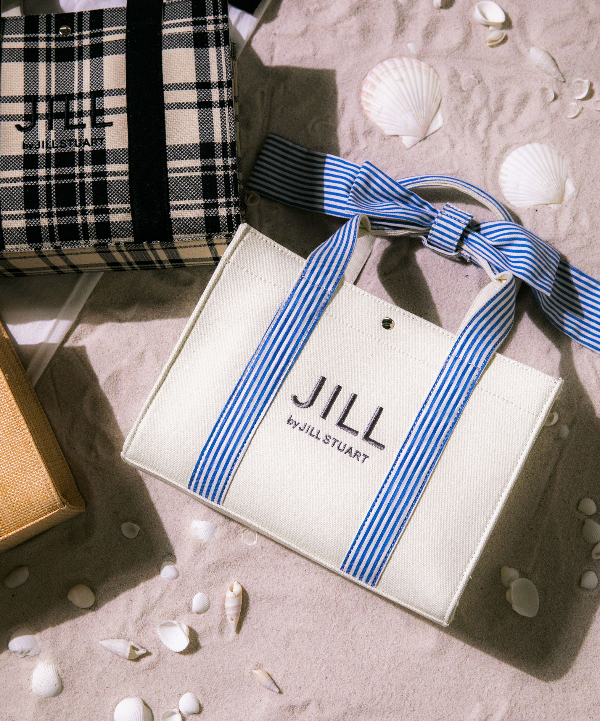  「リボンハンドルトート」|その他|ホワイト