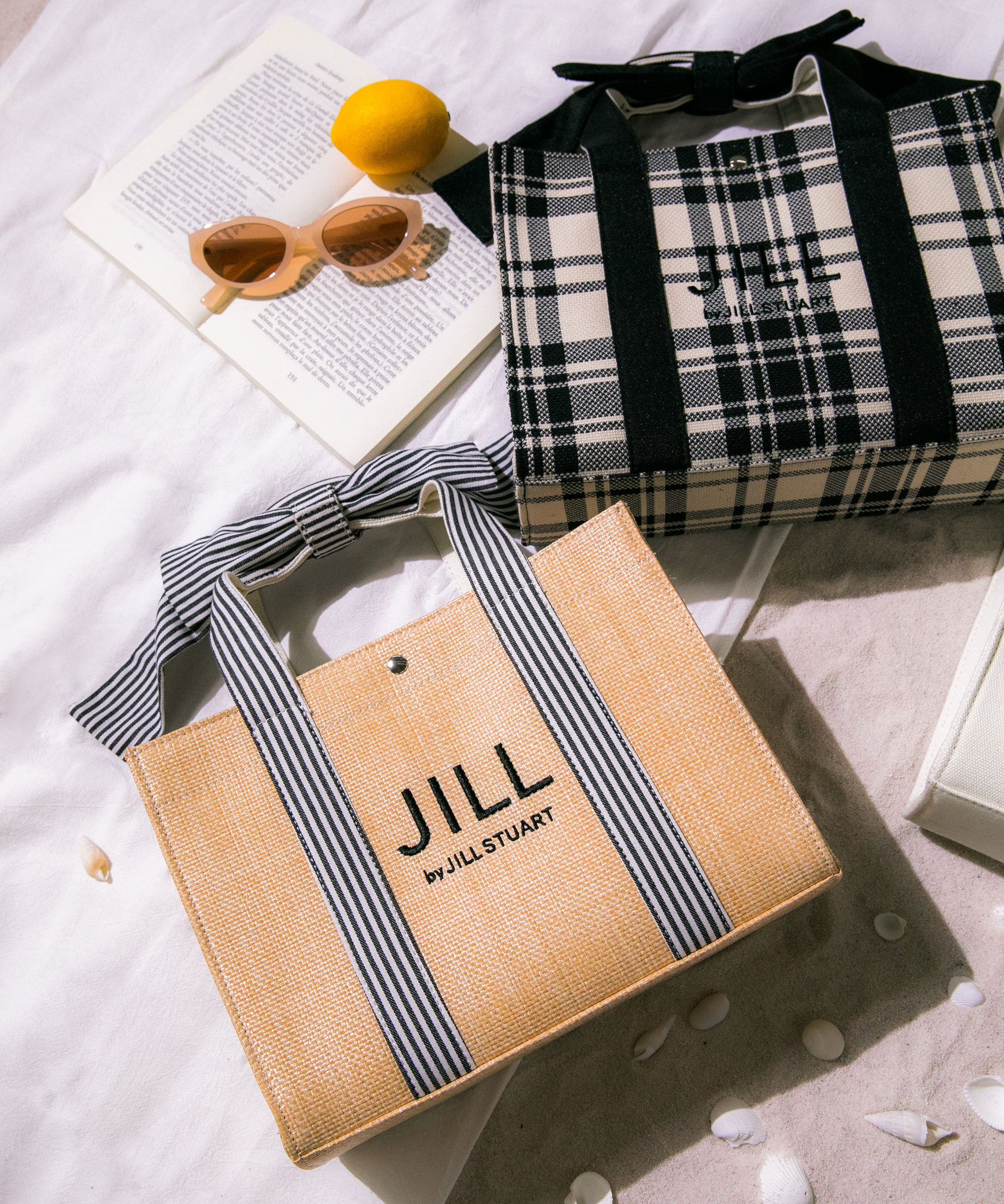  「リボンハンドルトート」|その他|ベージュ