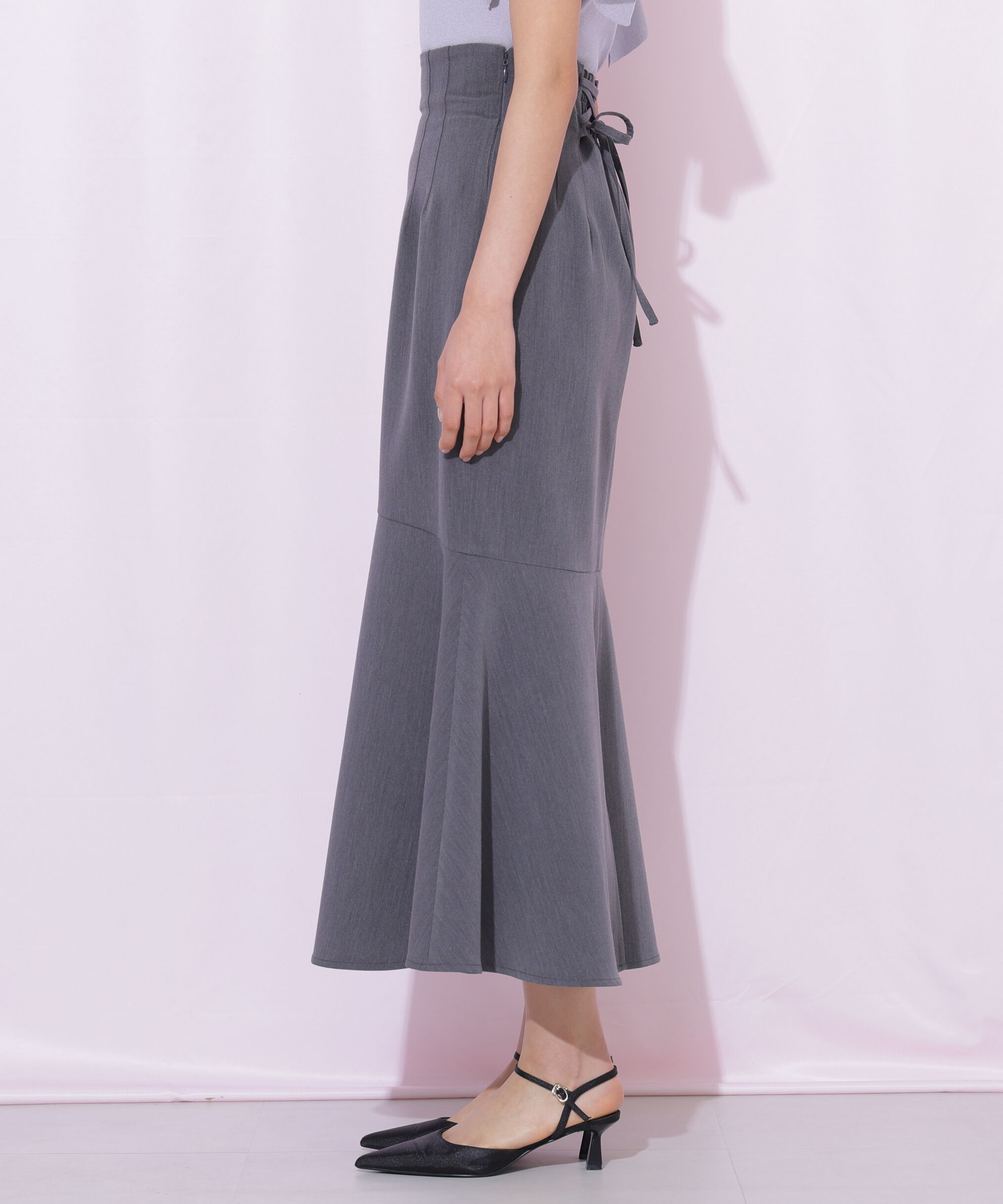  「バックレースダウンマーメイドスカート」|スカート|