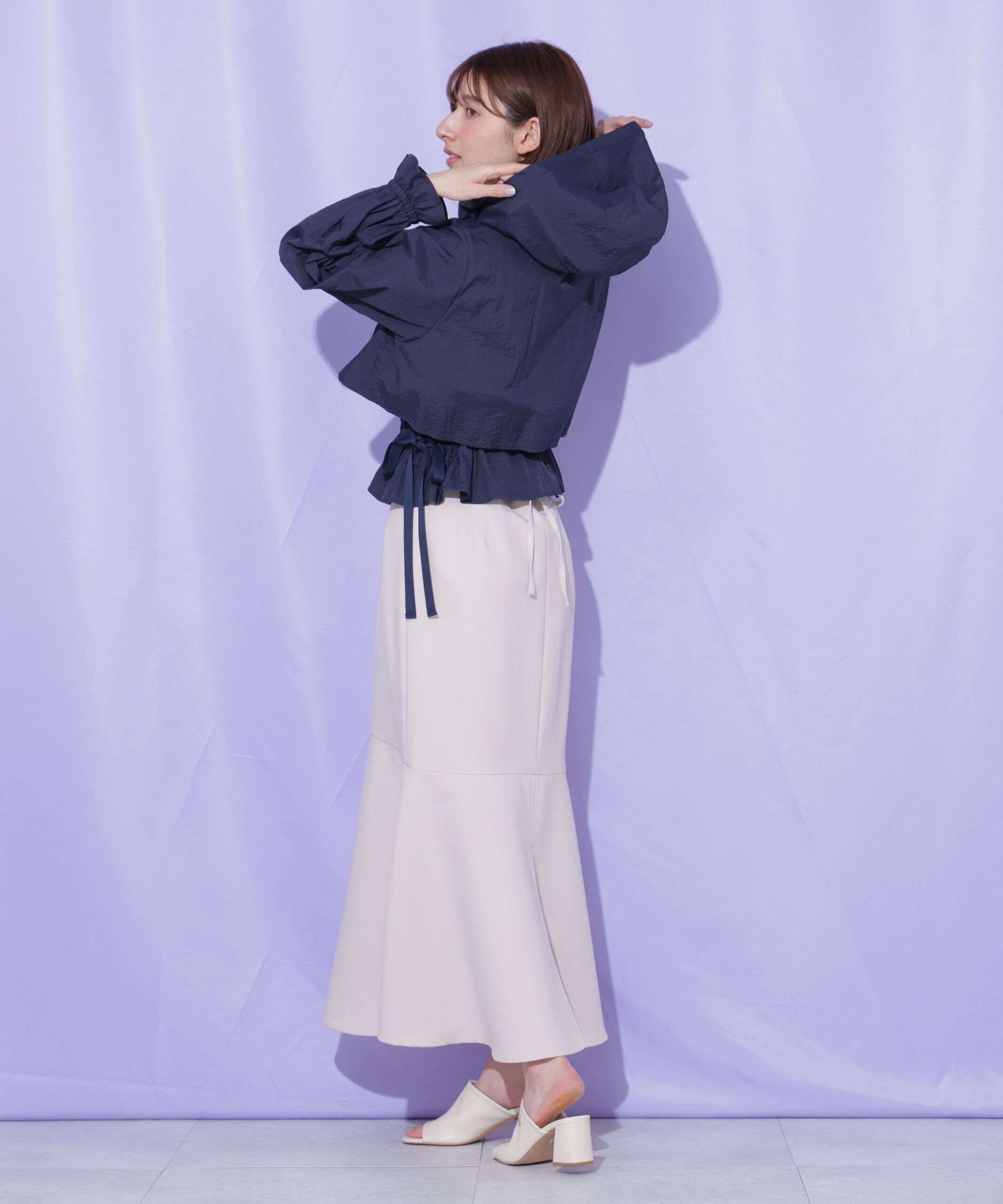  「バックレースダウンマーメイドスカート」|スカート|