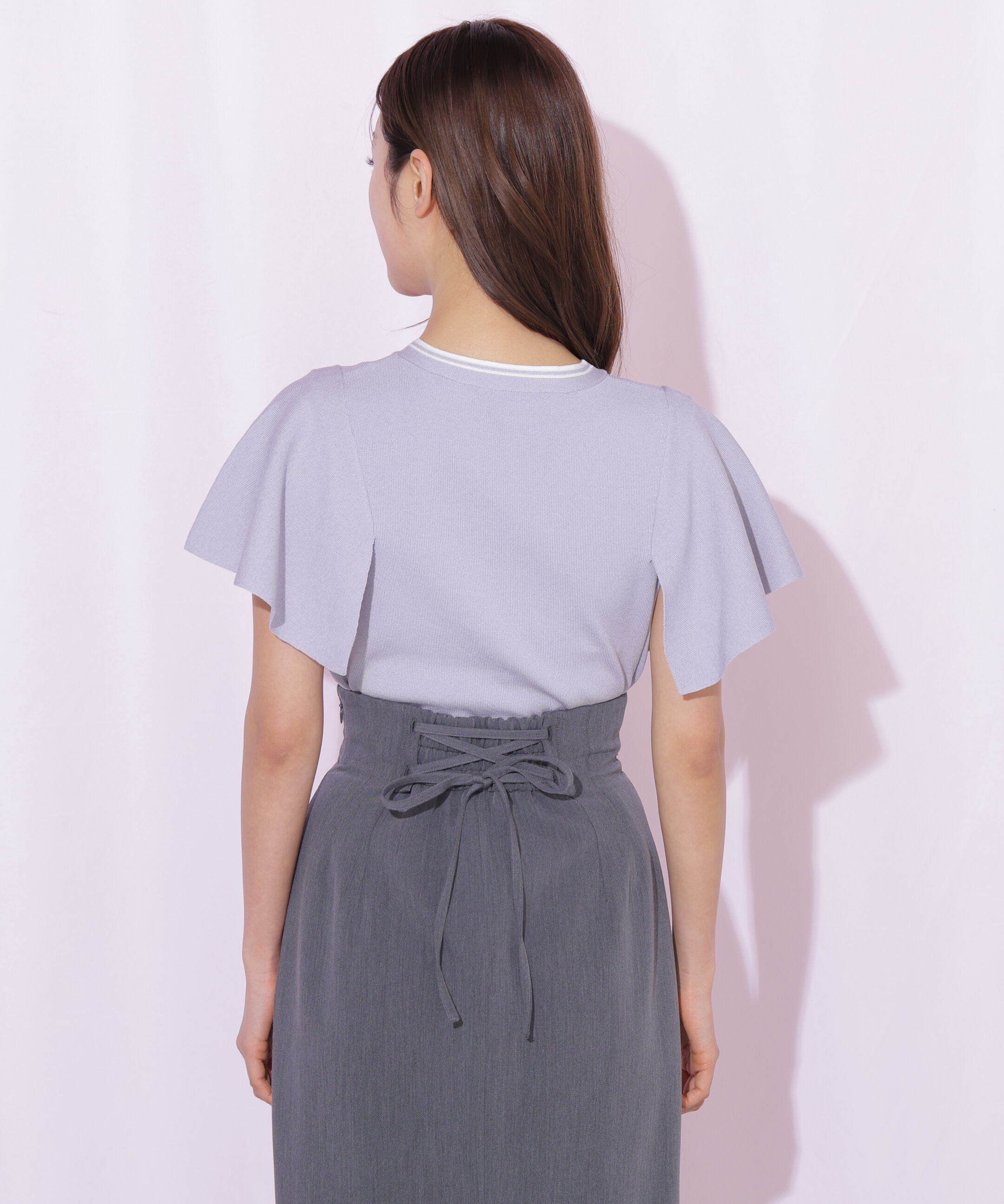  「フレアスリーブボウタイニット」|ニット・セーター|