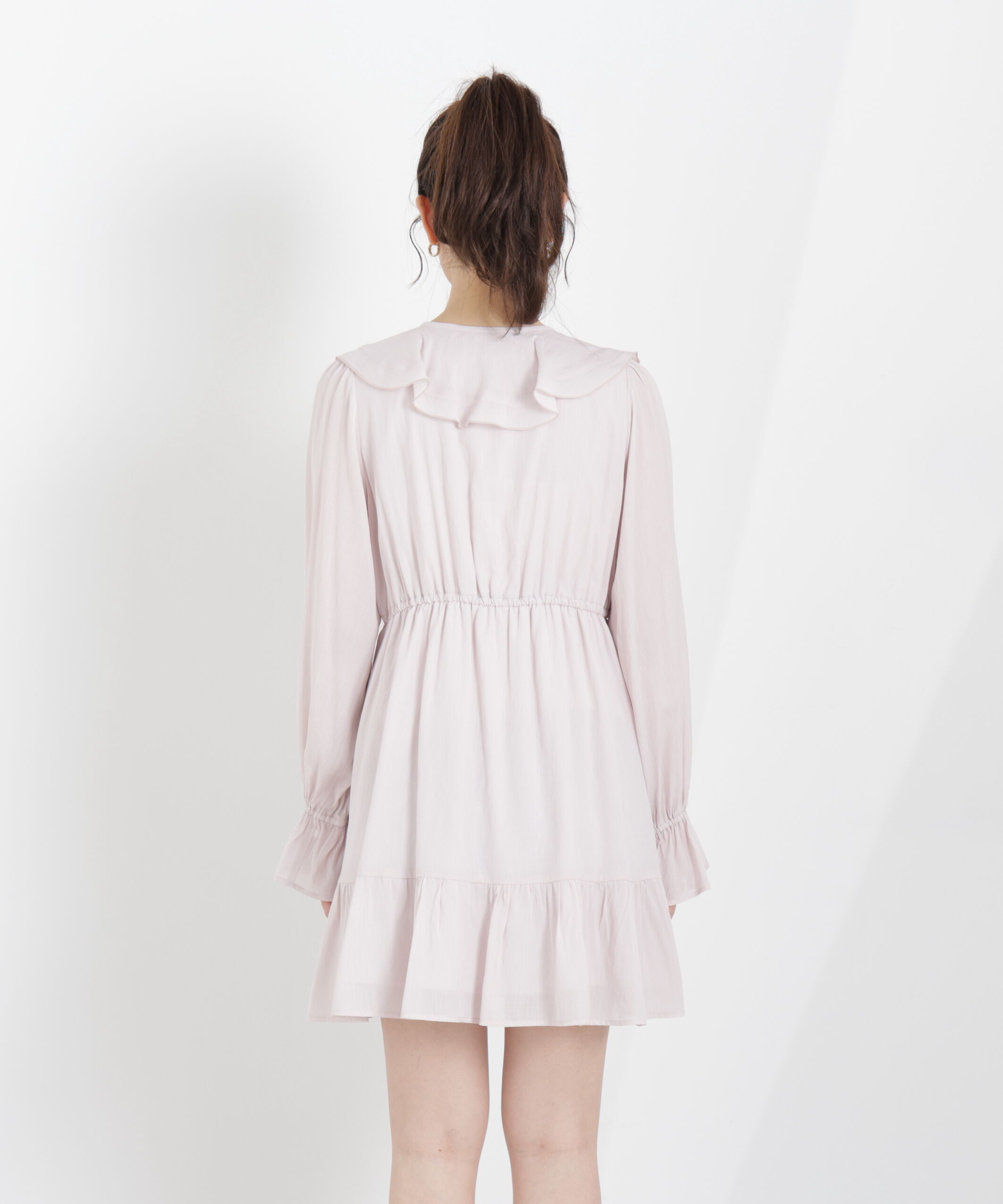 PROPORTION BODY DRESSING「《EDIT COLOGNE》ラッフルミニワンピース　26SS」|ワンピース|