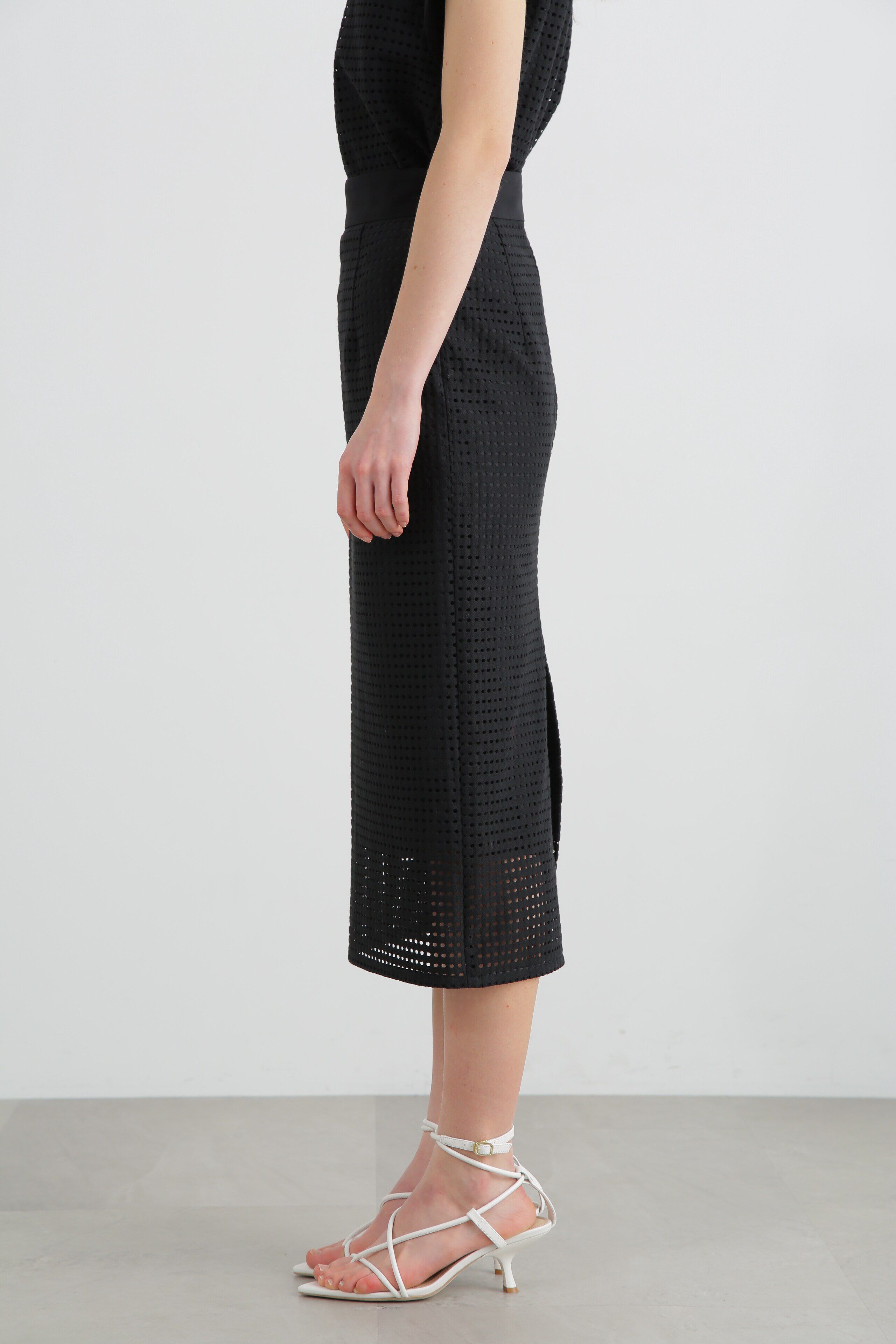  「◆ホールレースコンビタイトスカート」|スカート|