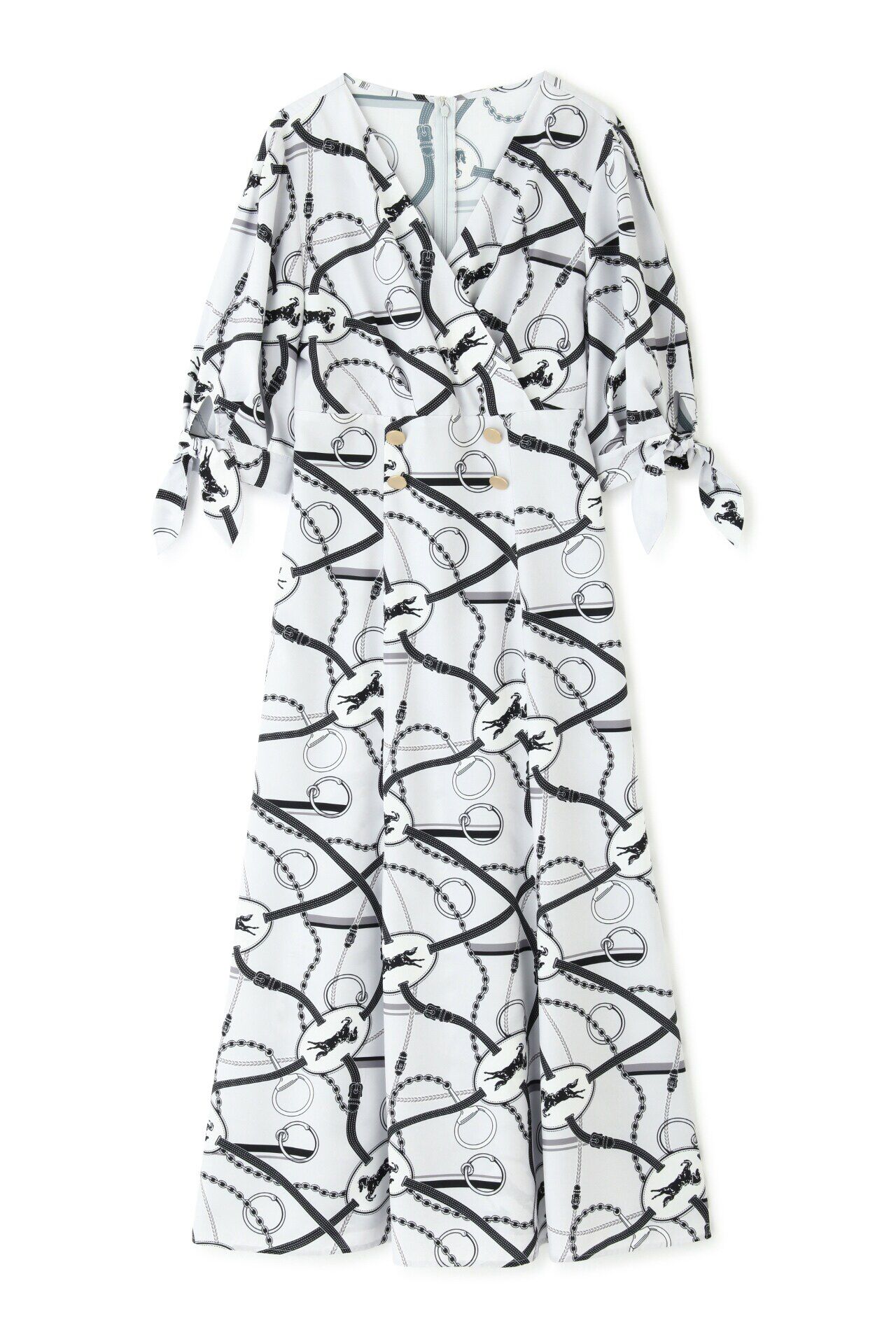  「◆ホースプレートプリントマーメイドワンピース」|ワンピース|