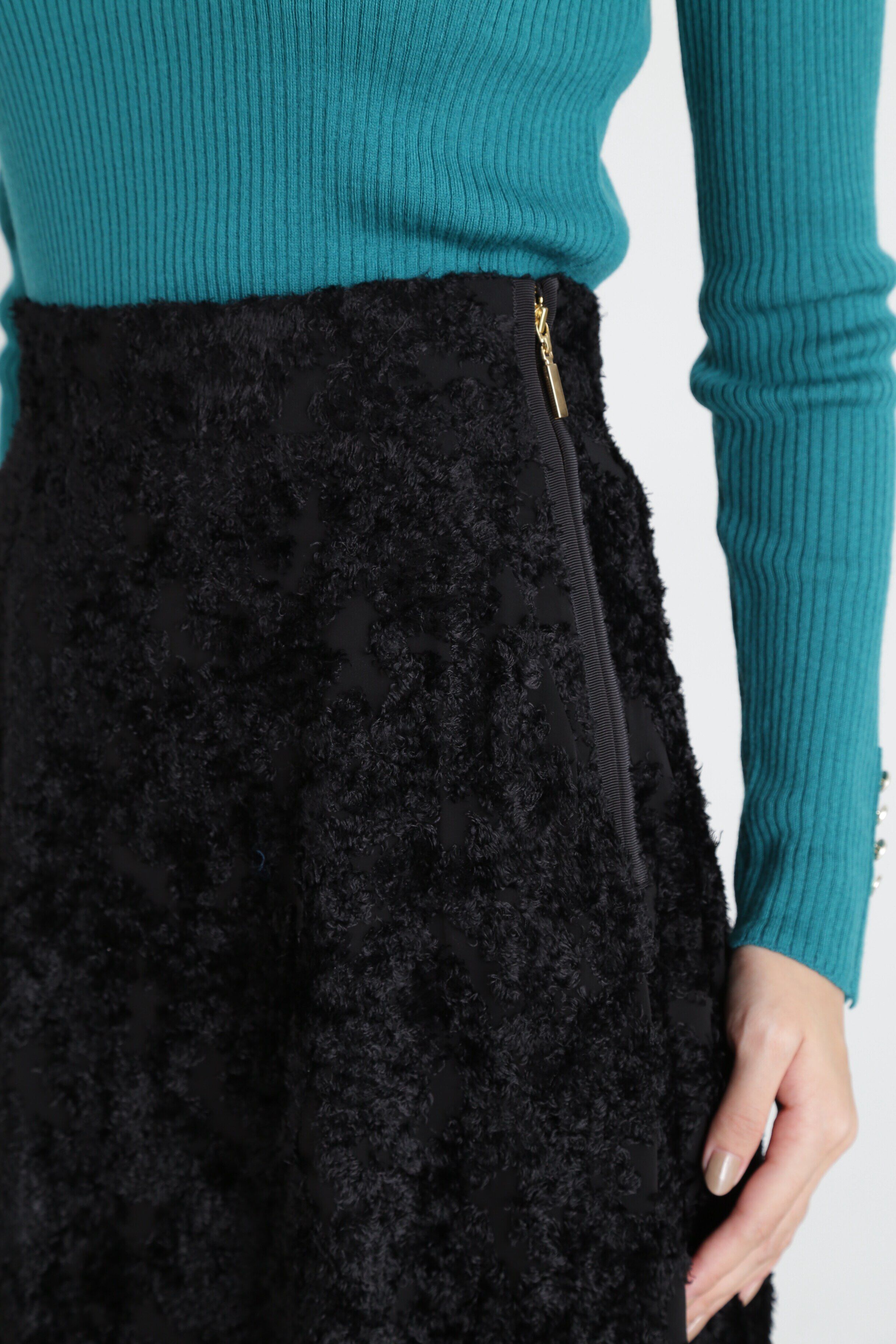  「◆カットジャガードフレアスカート」|スカート|