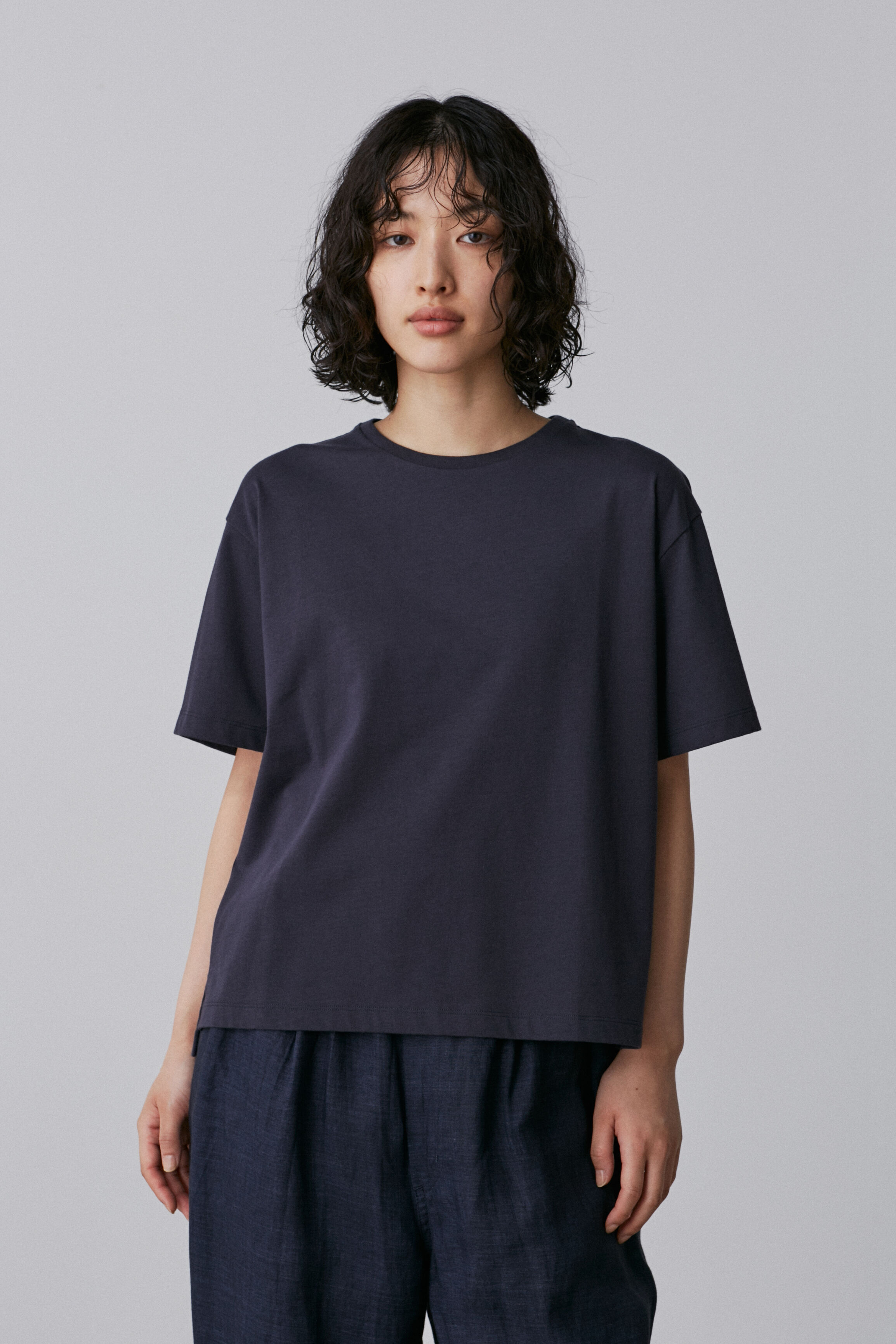 YLEVE 「YLEVE / ORGANIC COTTON BIO T‐SHIRT」|Tシャツ・カットソー|ネイビー