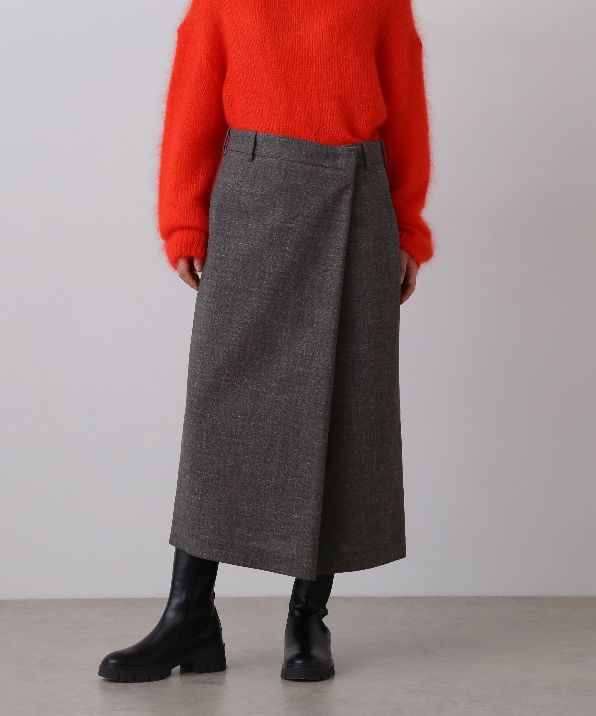 YLEVE 「YLEVE / WOOL LINEN WRAP SKIRT」|スカート|