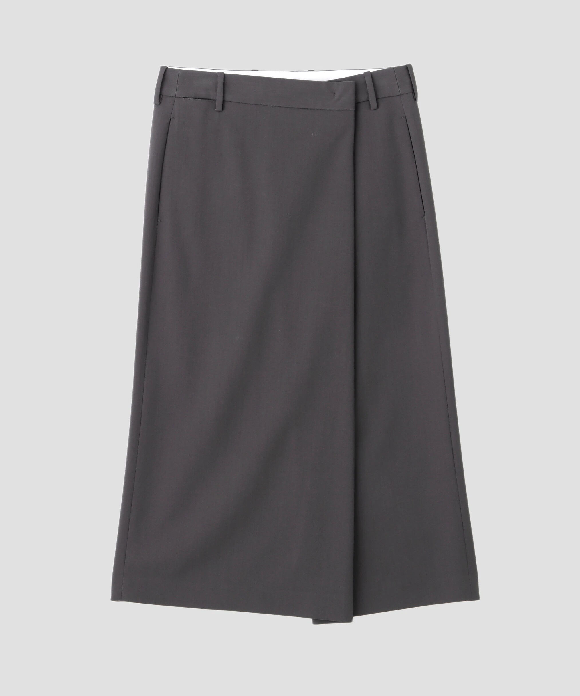 YLEVE 「YLEVE / MERINO WOOL TWILL WRAP SKIRT」|スカート|