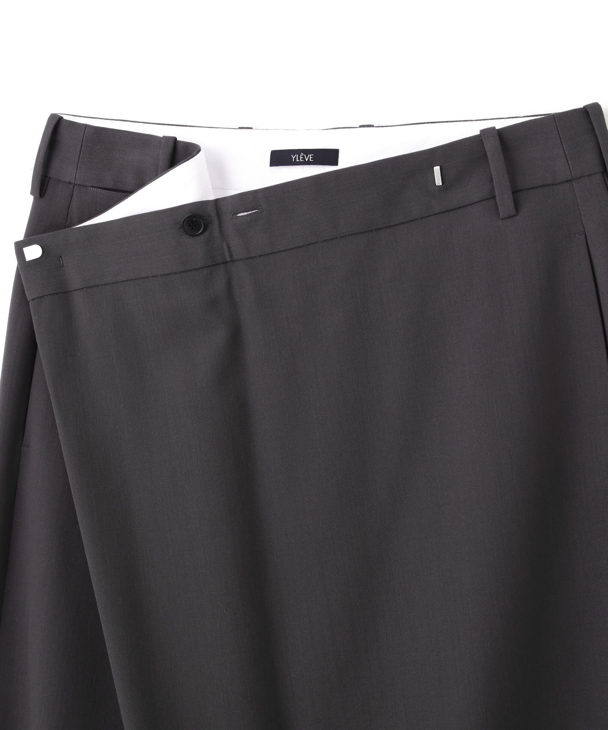 YLEVE 「YLEVE / MERINO WOOL TWILL WRAP SKIRT」|スカート|