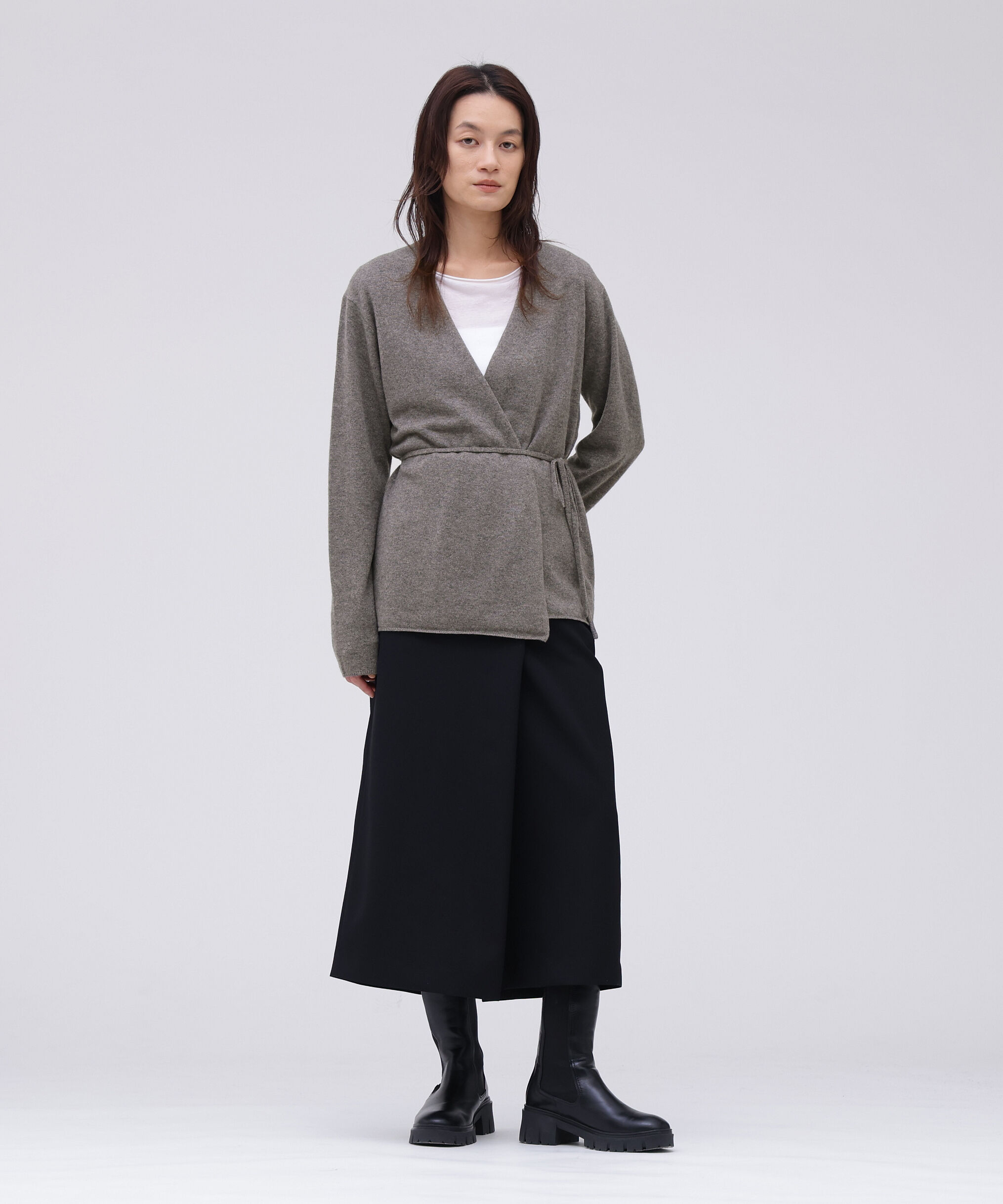 YLEVE 「YLEVE / CASHMERE KNIT WRAP CARDIGAN」|ニット・セーター|