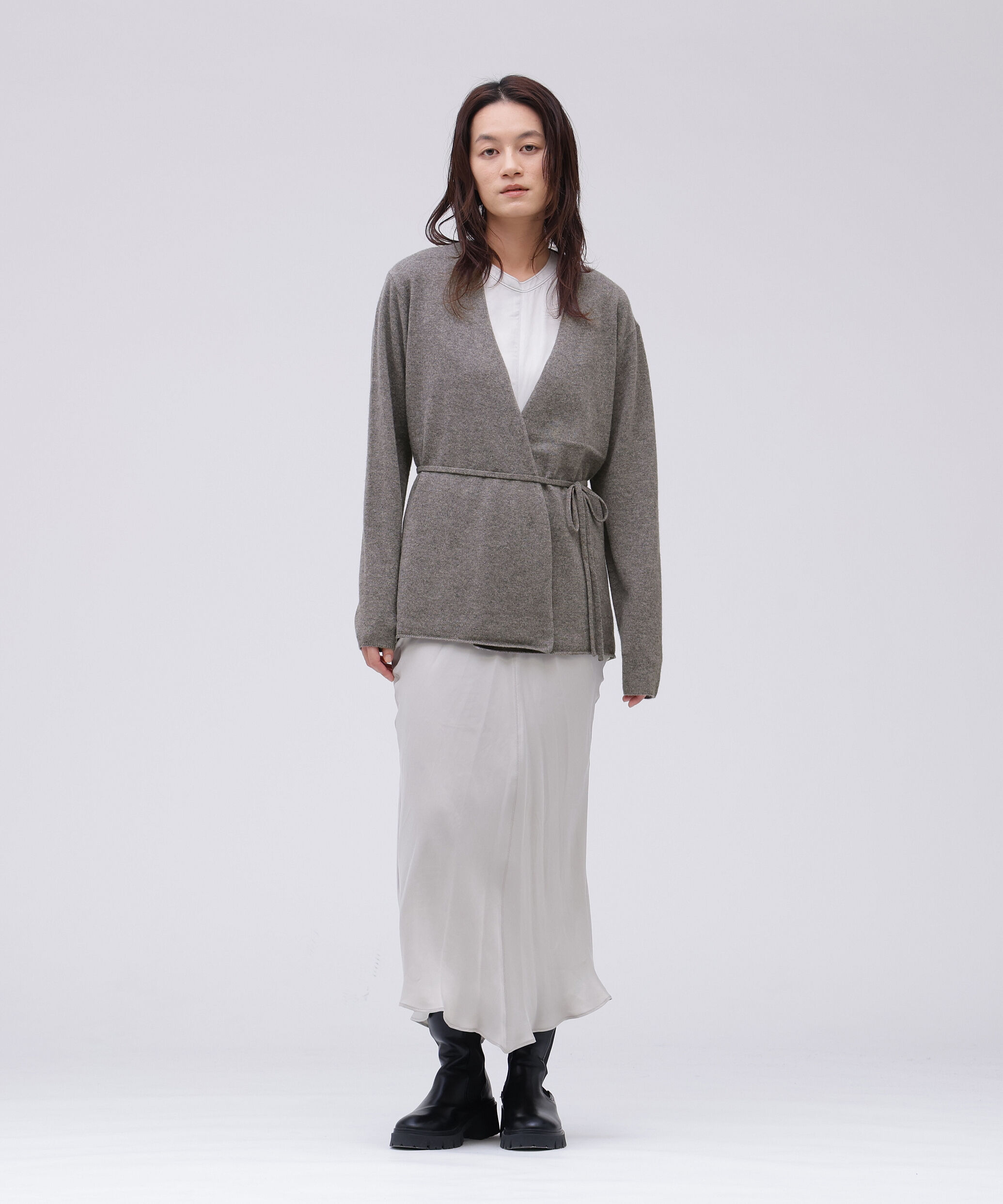 YLEVE 「YLEVE / CASHMERE KNIT WRAP CARDIGAN」|ニット・セーター|