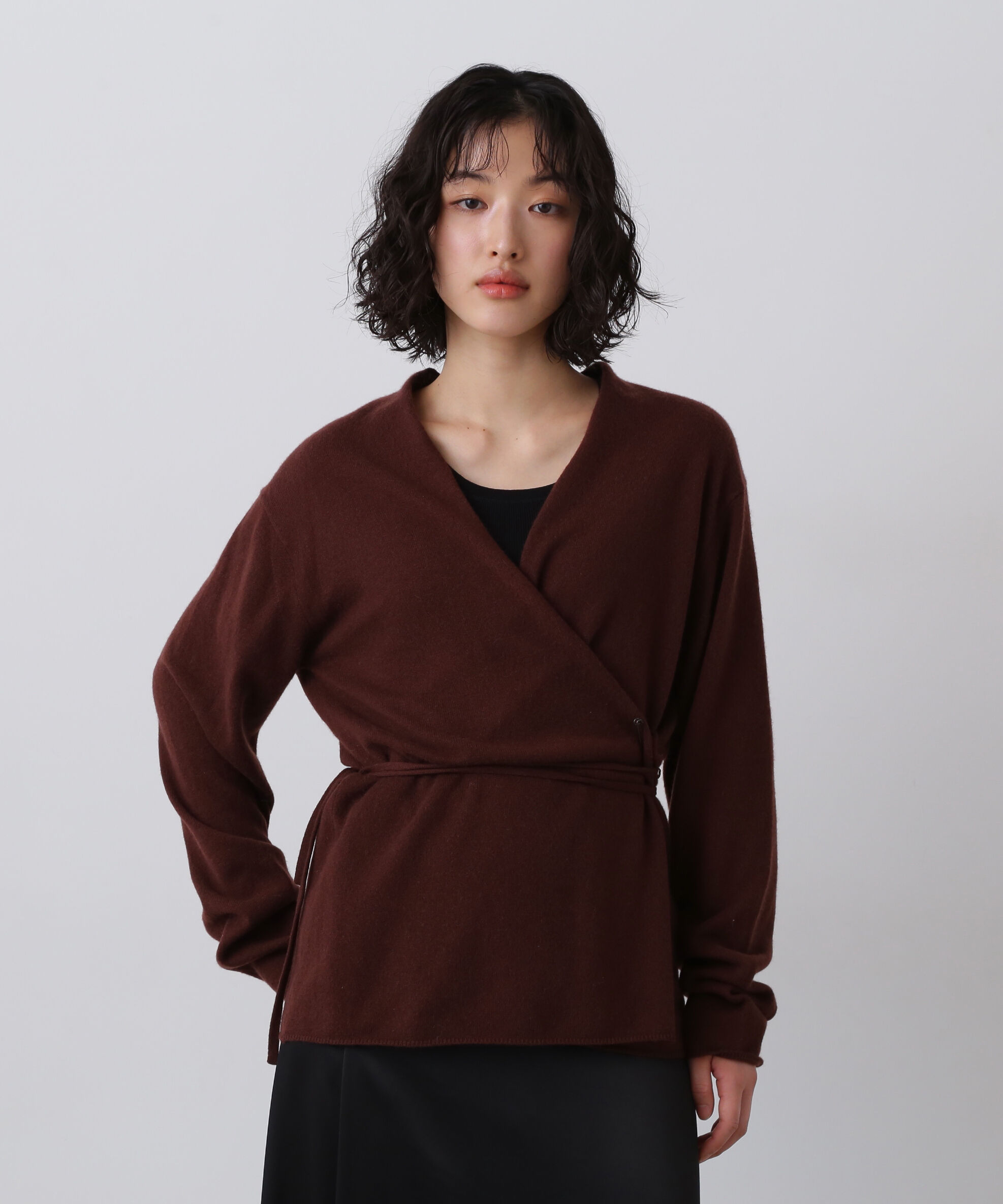YLEVE 「YLEVE / CASHMERE KNIT WRAP CARDIGAN」|ニット・セーター|