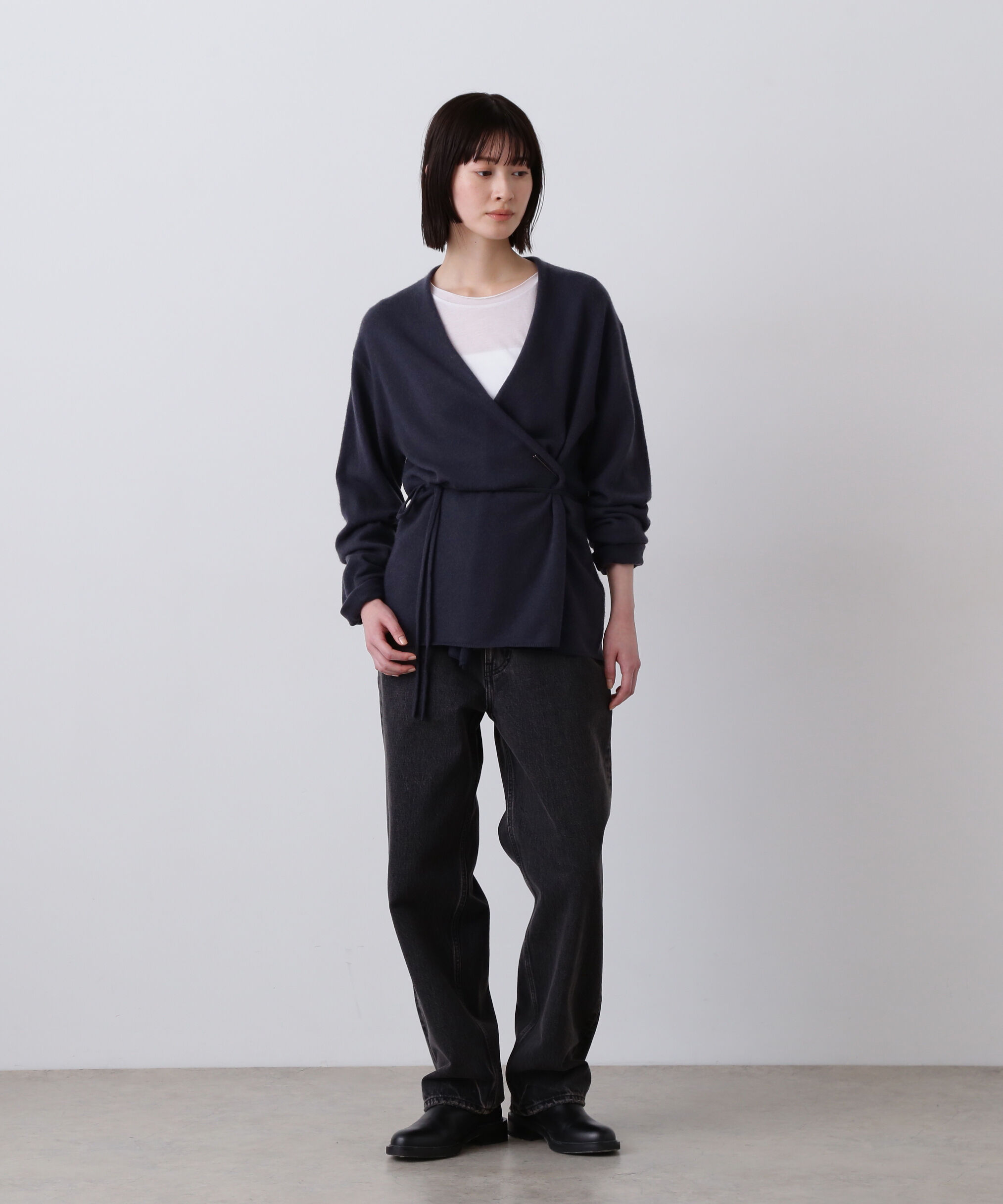 YLEVE 「YLEVE / CASHMERE KNIT WRAP CARDIGAN」|ニット・セーター|