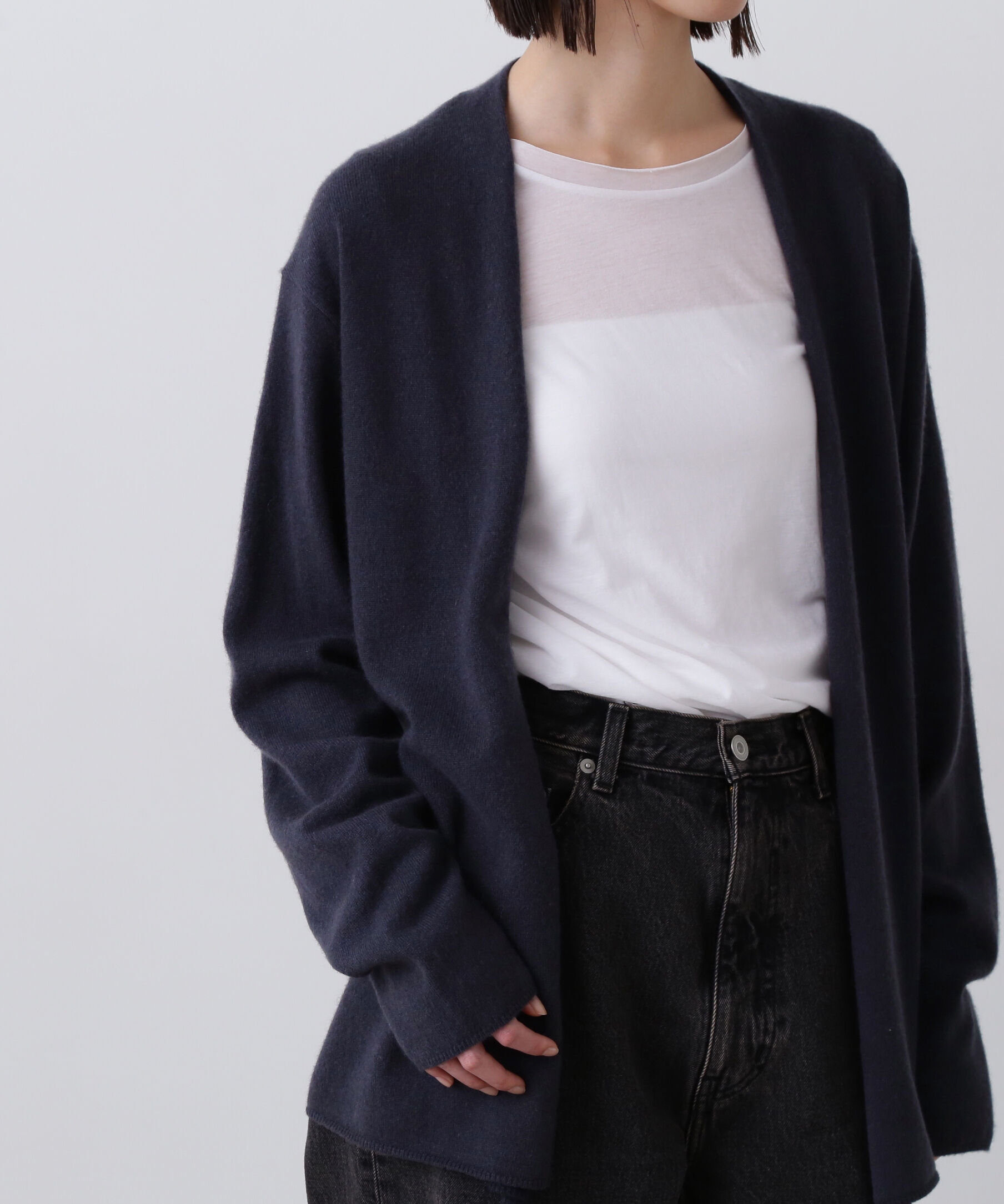 YLEVE 「YLEVE / CASHMERE KNIT WRAP CARDIGAN」|ニット・セーター|