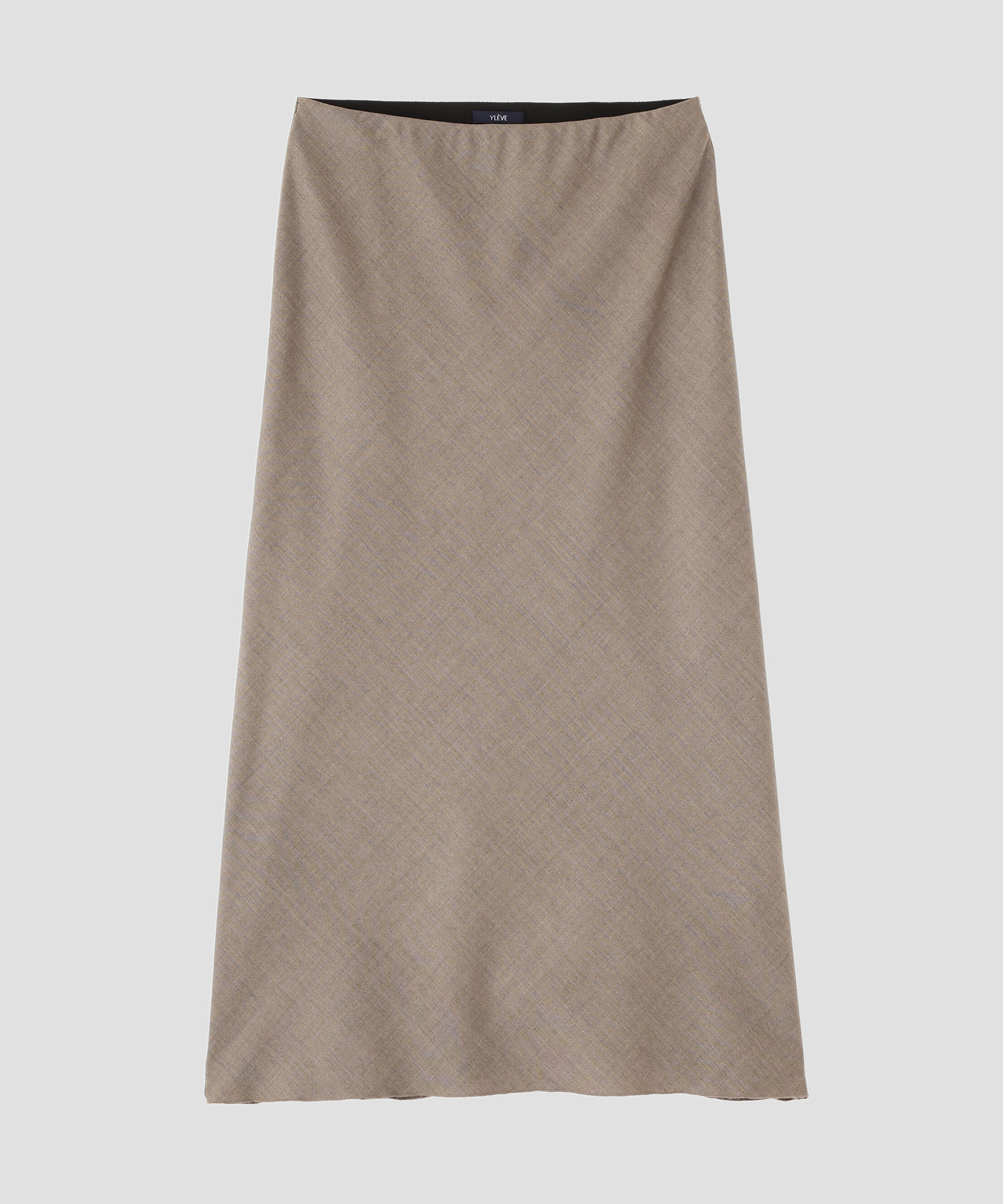 YLEVE 「YLEVE / SUPER120'S CHAMBRAY WOOL BIAS SKIRT」|スカート|