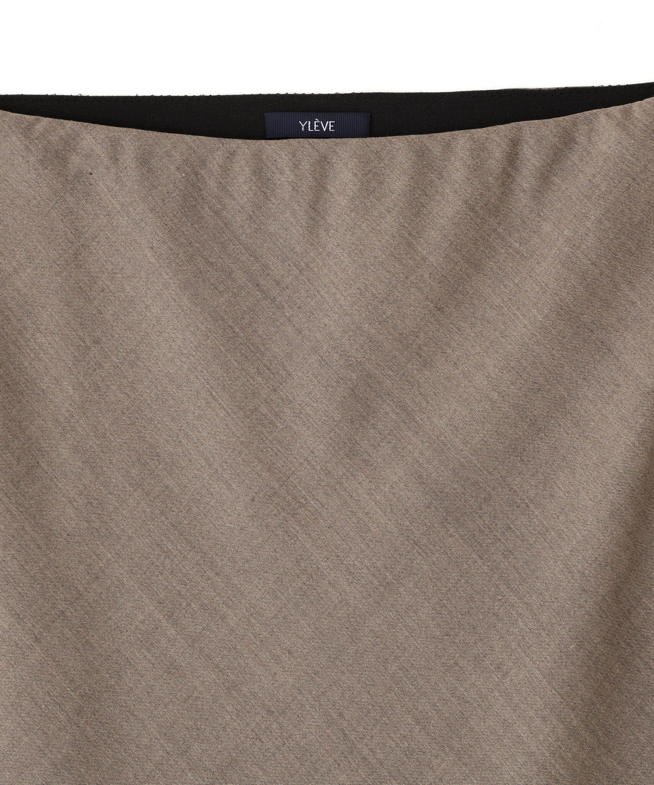 YLEVE 「YLEVE / SUPER120'S CHAMBRAY WOOL BIAS SKIRT」|スカート|
