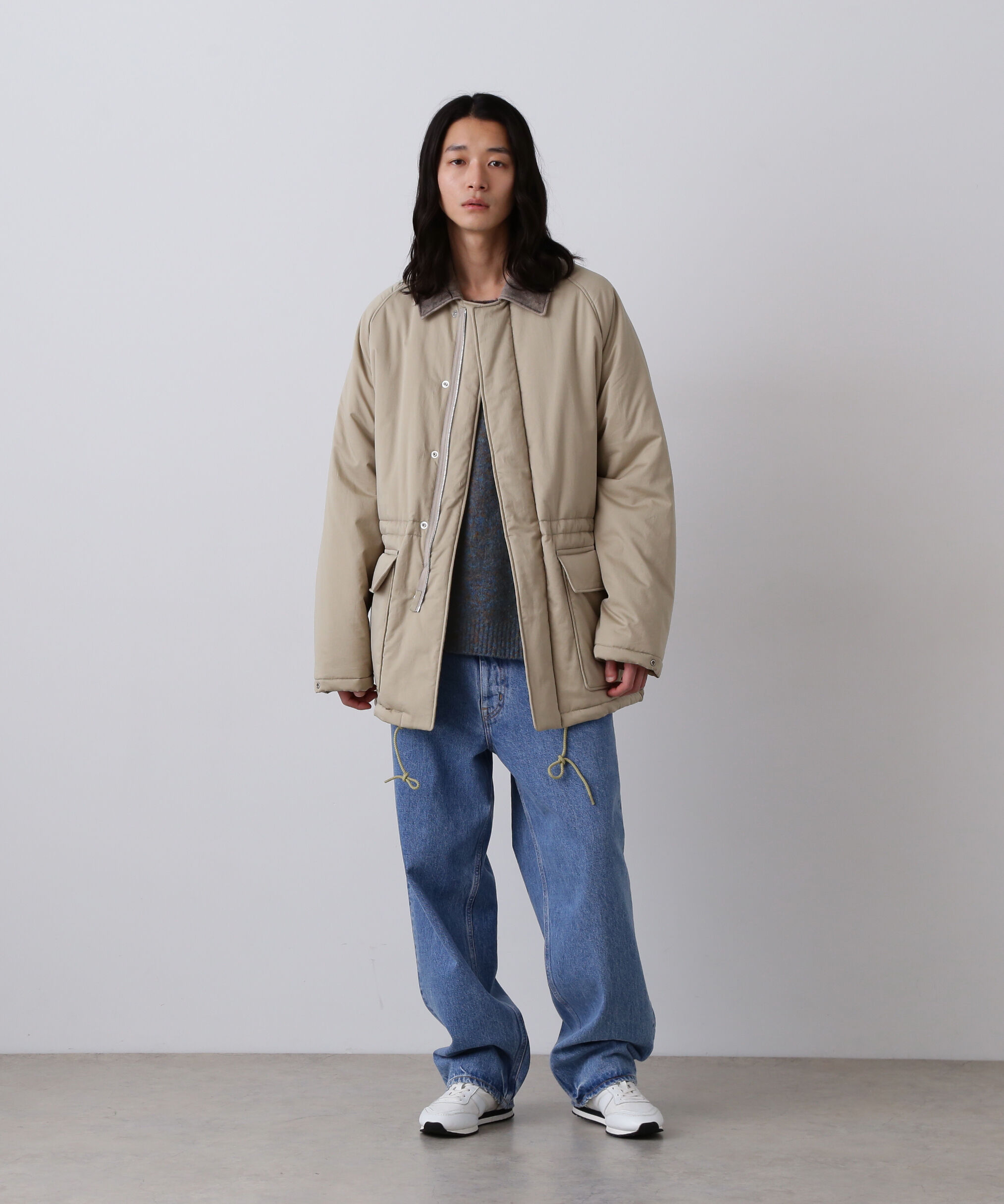 YLEVE 「YLEVE / ITARIAN MERINO WOOL MELANGE KNIT PULL OVER」|ニット・セーター|