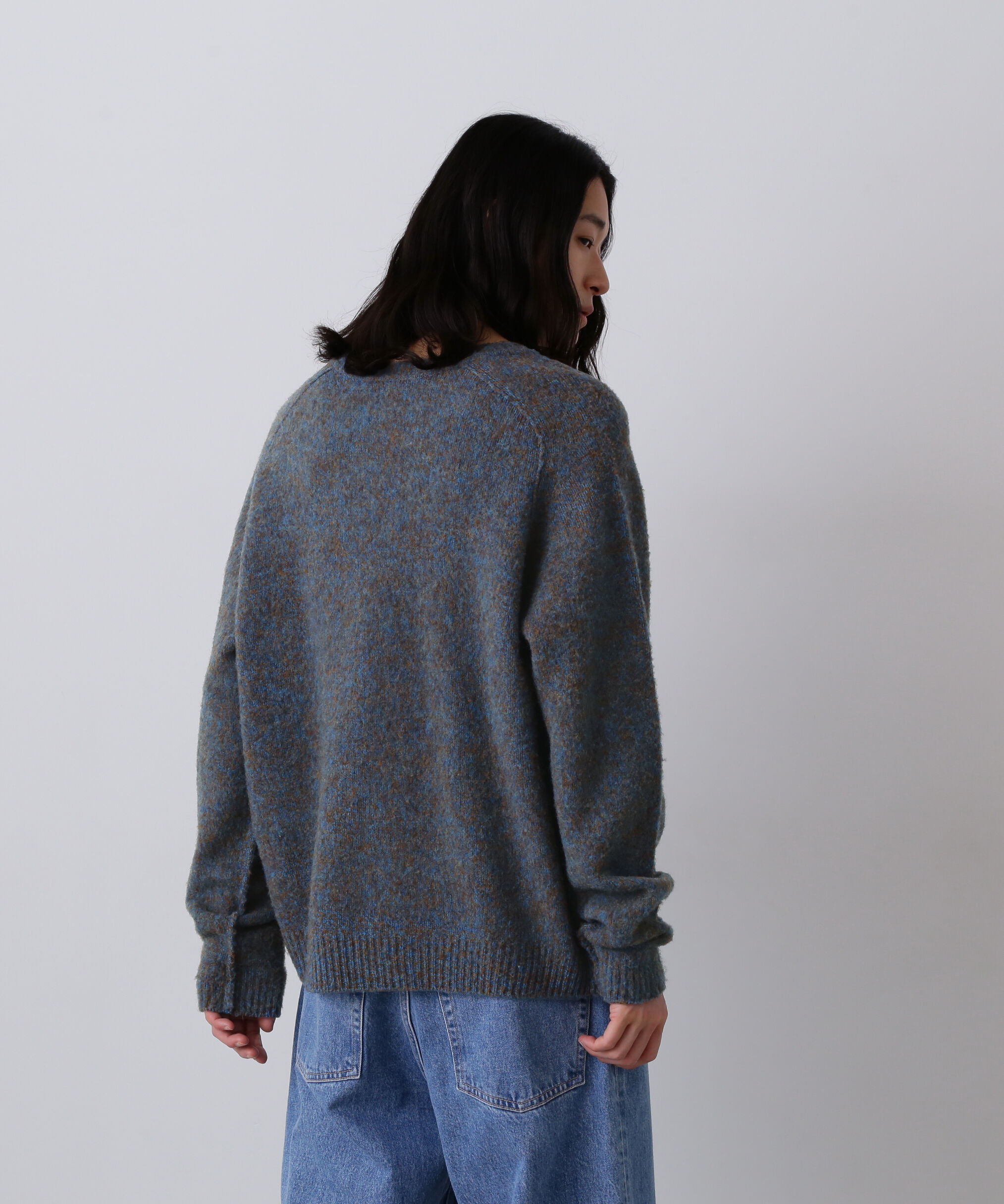 YLEVE 「YLEVE / ITARIAN MERINO WOOL MELANGE KNIT PULL OVER」|ニット・セーター|