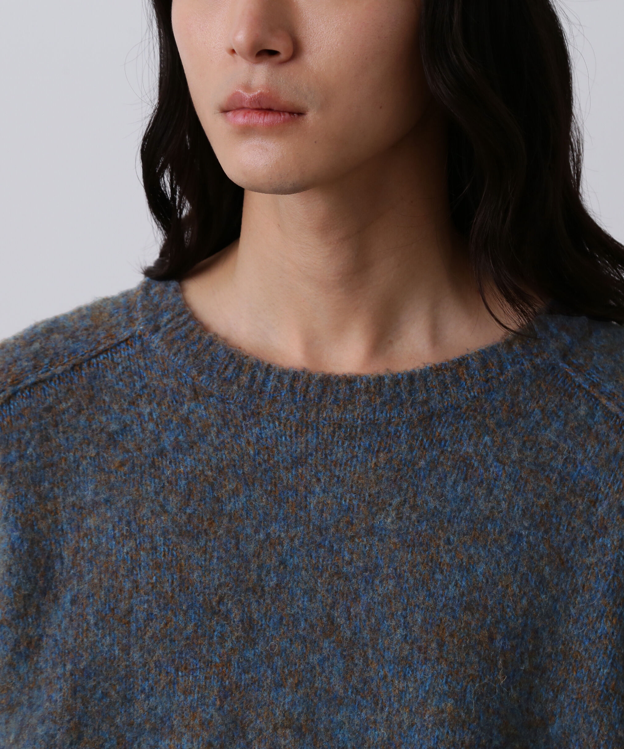 YLEVE 「YLEVE / ITARIAN MERINO WOOL MELANGE KNIT PULL OVER」|ニット・セーター|