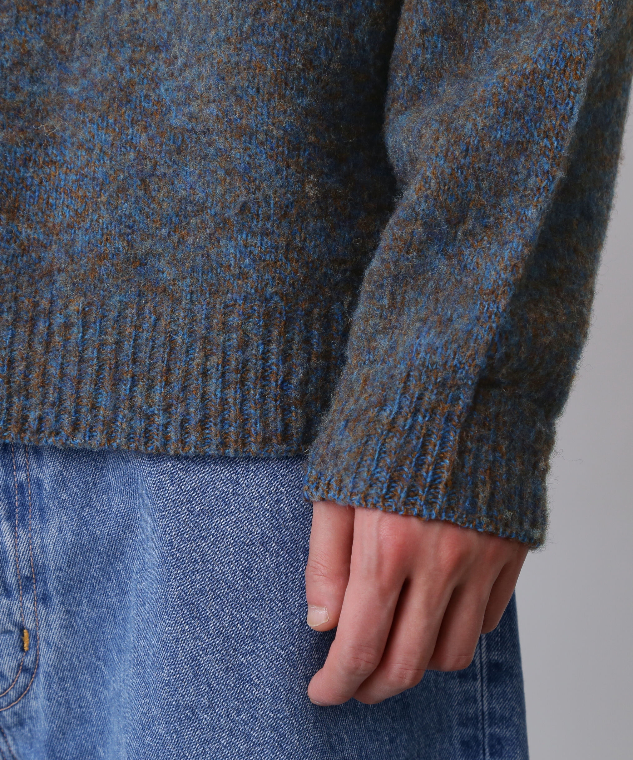 YLEVE 「YLEVE / ITARIAN MERINO WOOL MELANGE KNIT PULL OVER」|ニット・セーター|
