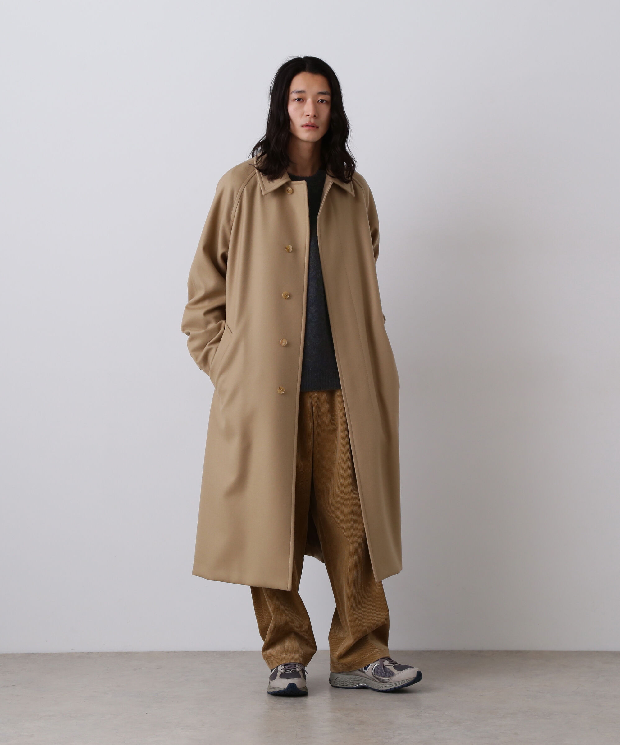 YLEVE 「YLEVE / ITARIAN MERINO WOOL MELANGE KNIT PULL OVER」|ニット・セーター|