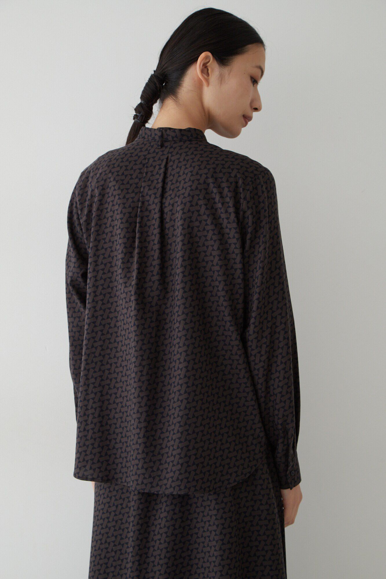  「◆ジオメトリックプリントブラウス」|シャツ・ブラウス|