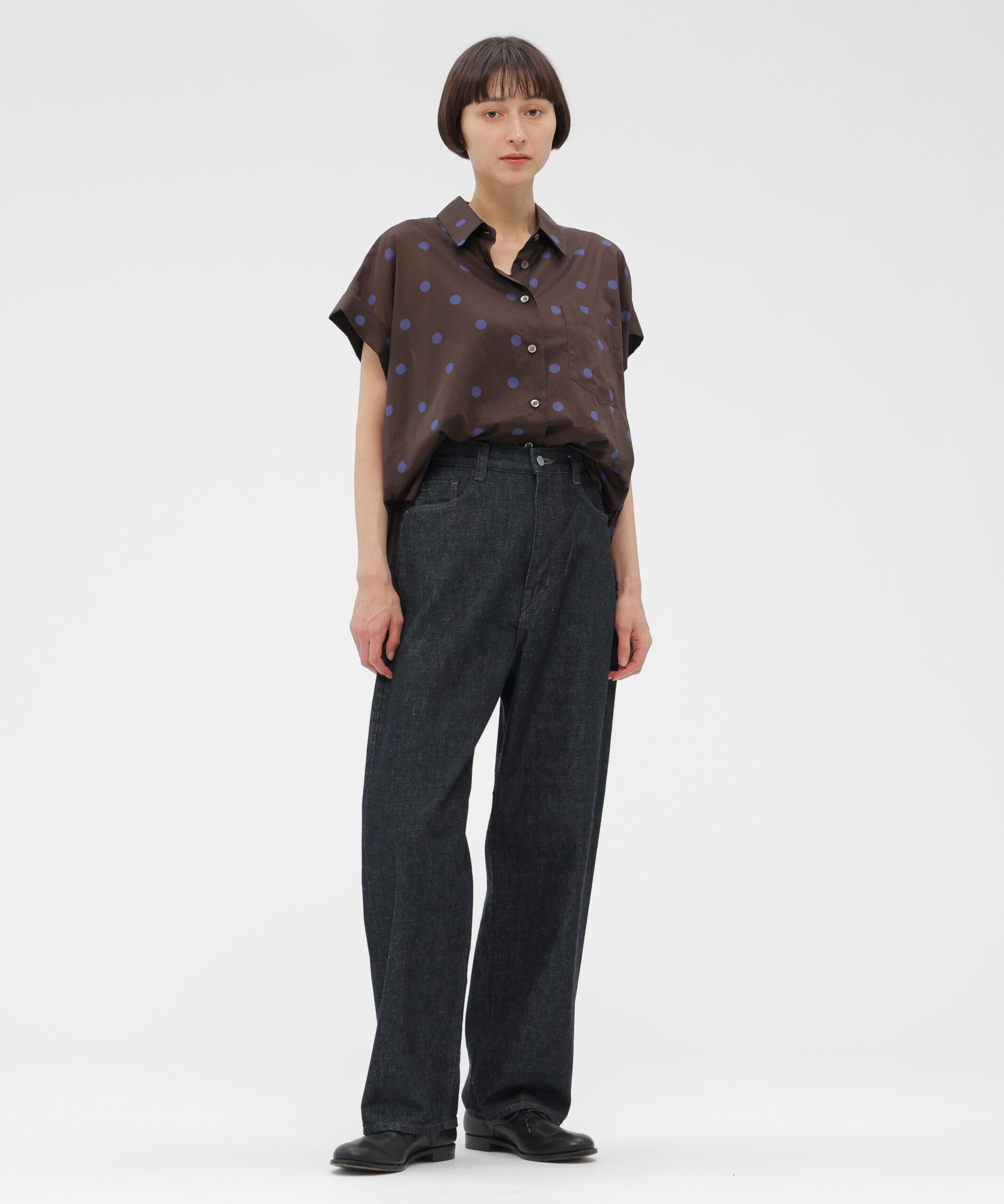  「POLKA DOT COTTON POPLIN SHIRT」|シャツ・ブラウス|