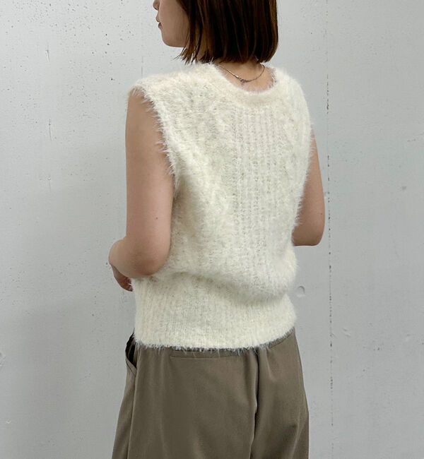 archives「ＭＩＸヤーンケーブルニットベスト」|ニット・セーター|