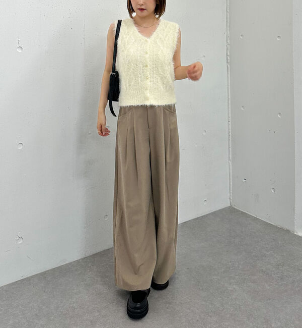 archives「ＭＩＸヤーンケーブルニットベスト」|ニット・セーター|