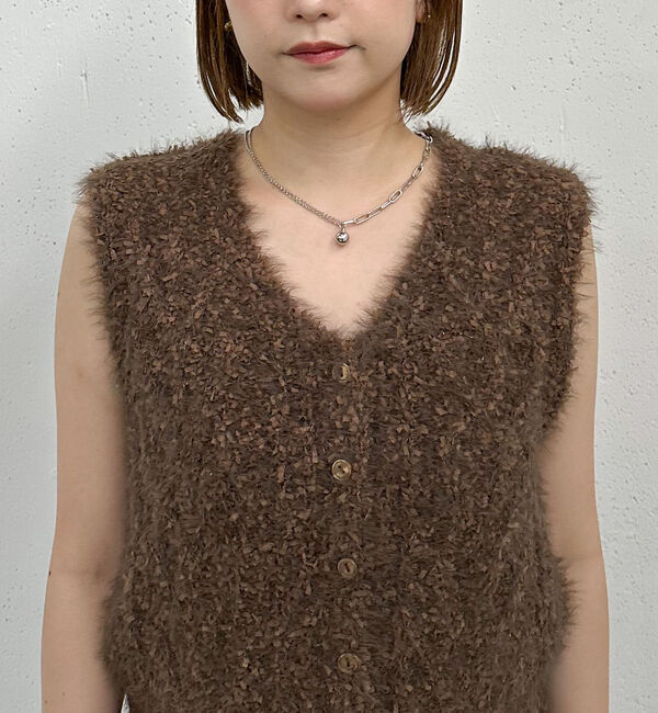 archives「ＭＩＸヤーンケーブルニットベスト」|ニット・セーター|