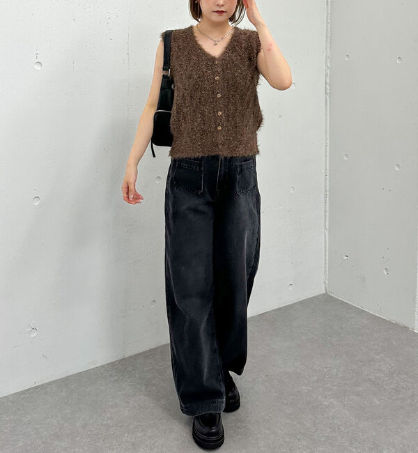 archives「ＭＩＸヤーンケーブルニットベスト」|ニット・セーター|