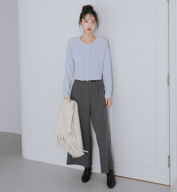 archives「モールケーブル金ボタンニットカーディガン」|カーディガン|