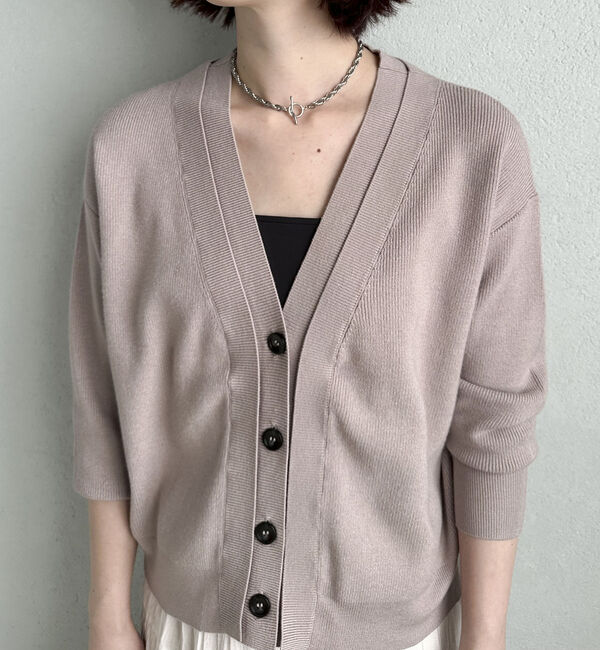 Doux archives「レイヤード風Ｖネックカーディガン」|カーディガン|