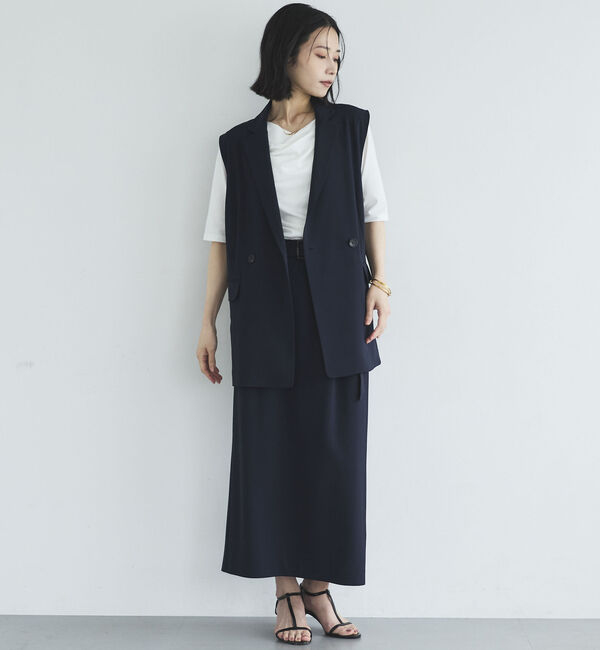 Doux archives「ニュアンスネック５分袖カットソー」|Tシャツ・カットソー|