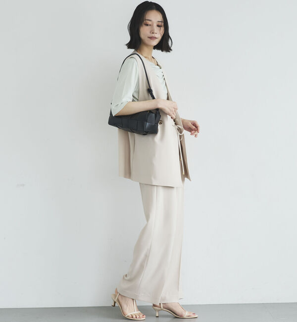 Doux archives「ニュアンスネック５分袖カットソー」|Tシャツ・カットソー|