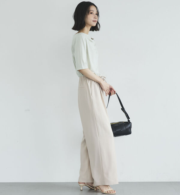 Doux archives「ニュアンスネック５分袖カットソー」|Tシャツ・カットソー|