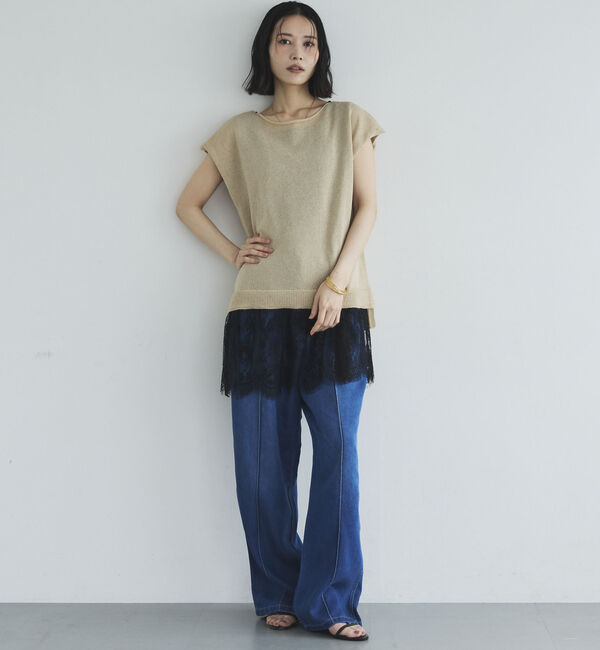 Doux archives「裾レースタンクトップ」|タンクトップ|