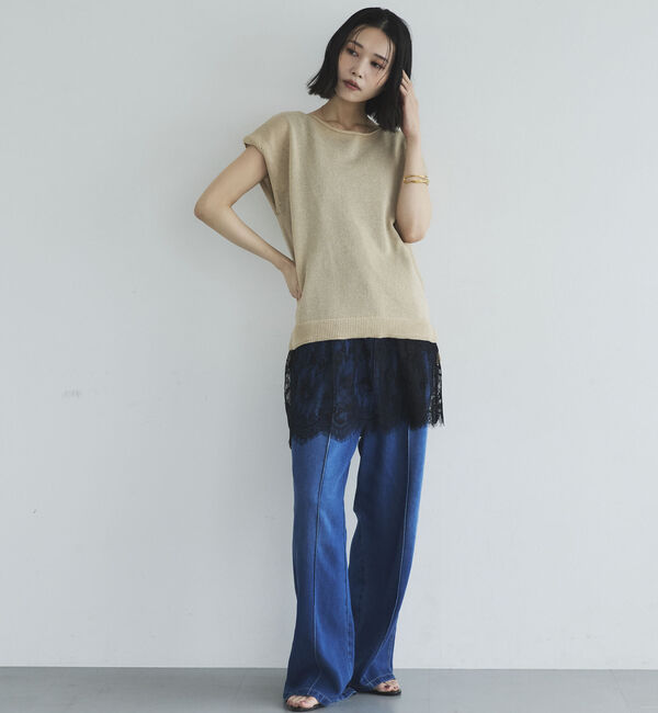 Doux archives「裾レースタンクトップ」|タンクトップ|