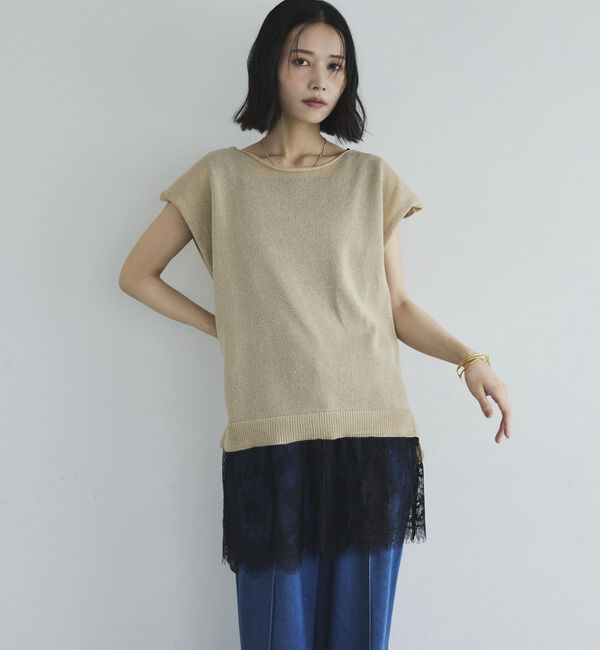 Doux archives「裾レースタンクトップ」|タンクトップ|