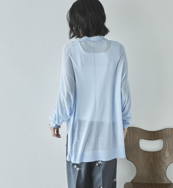 Doux archives「ミドル丈シアーカーディガン／」|カーディガン|