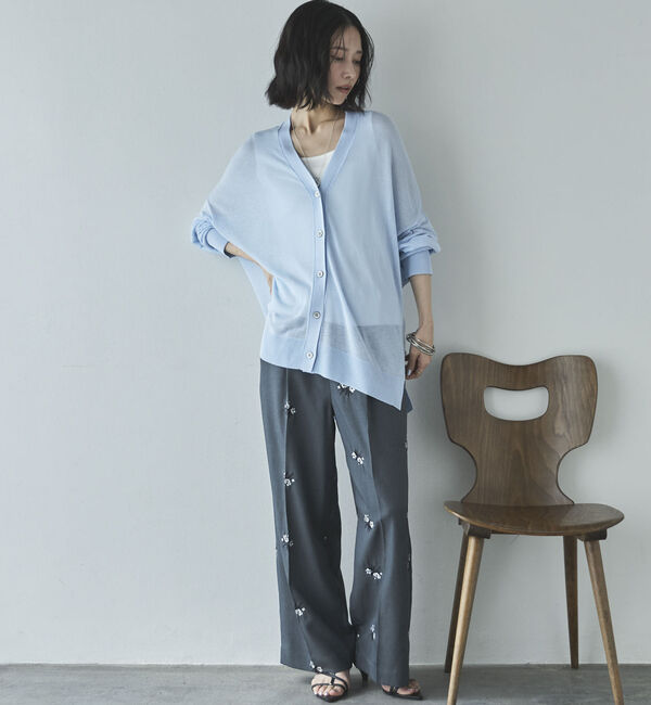 Doux archives「ミドル丈シアーカーディガン／」|カーディガン|