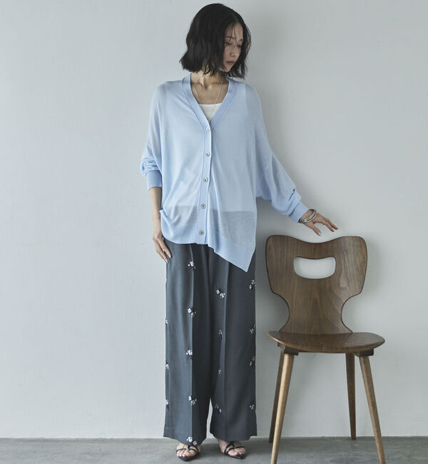 Doux archives「ミドル丈シアーカーディガン／」|カーディガン|