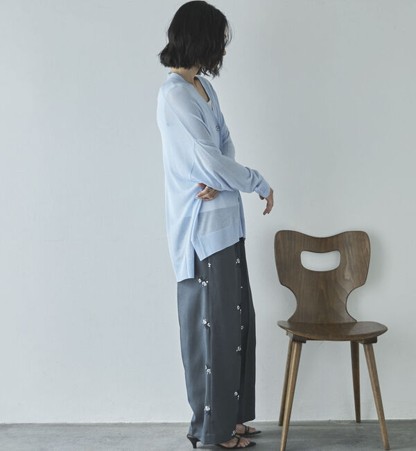 Doux archives「ミドル丈シアーカーディガン／」|カーディガン|