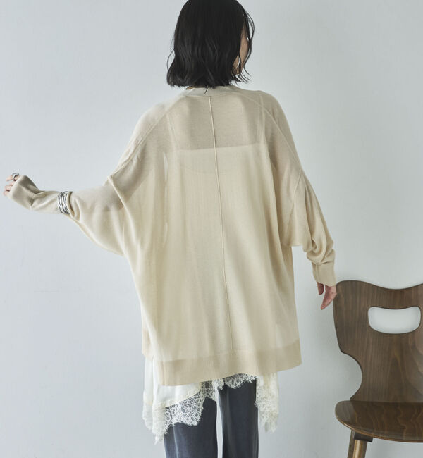 Doux archives「ミドル丈シアーカーディガン／」|カーディガン|