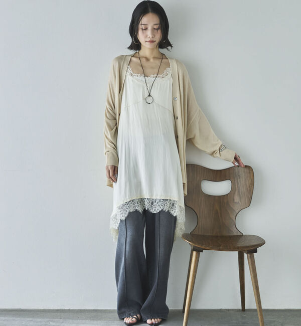 Doux archives「ミドル丈シアーカーディガン／」|カーディガン|